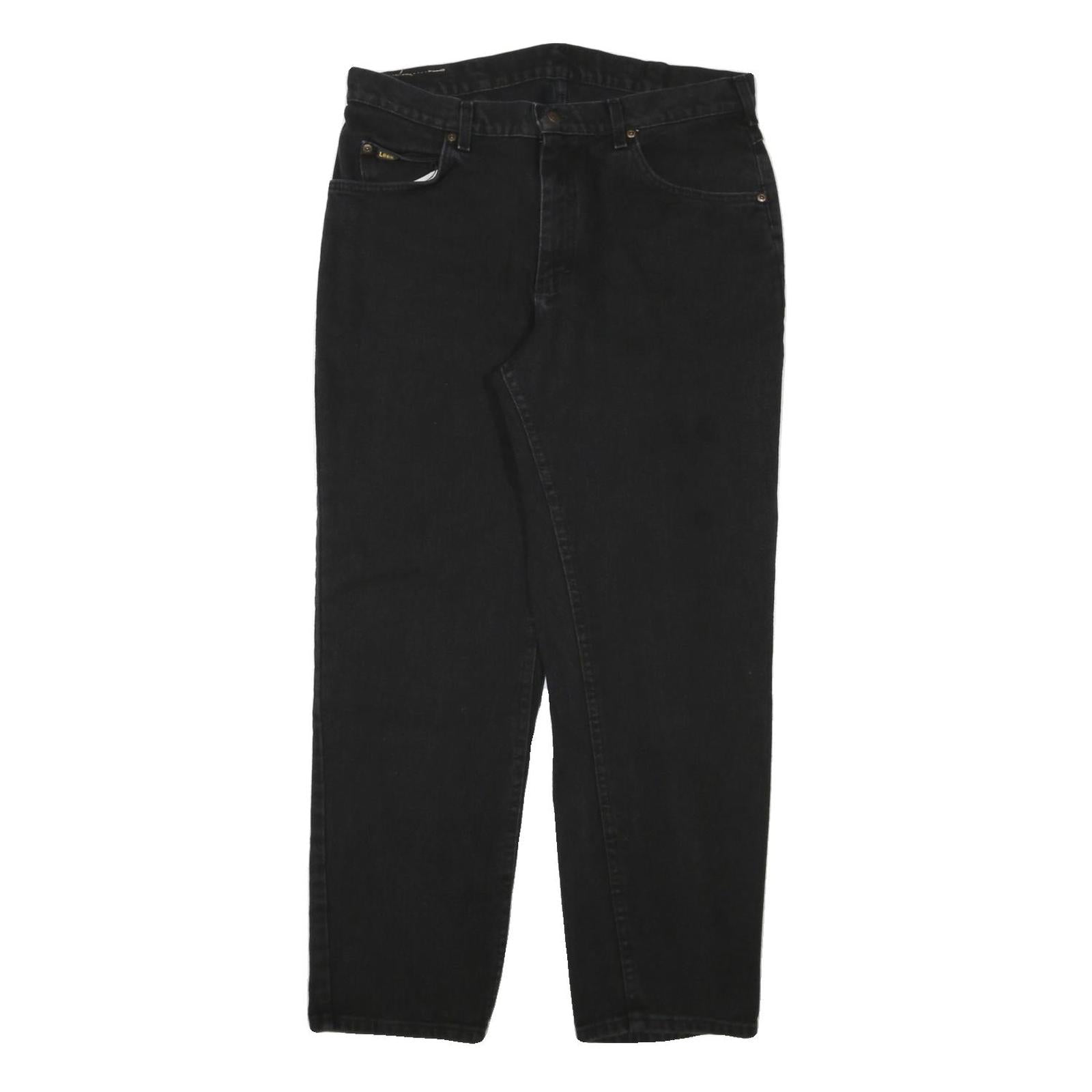 LEE Mens Jeans Black Relaxed Straight Denim Medium W34 L29 Classic Fit Refurbished - N/A refurbished available on Cerqular