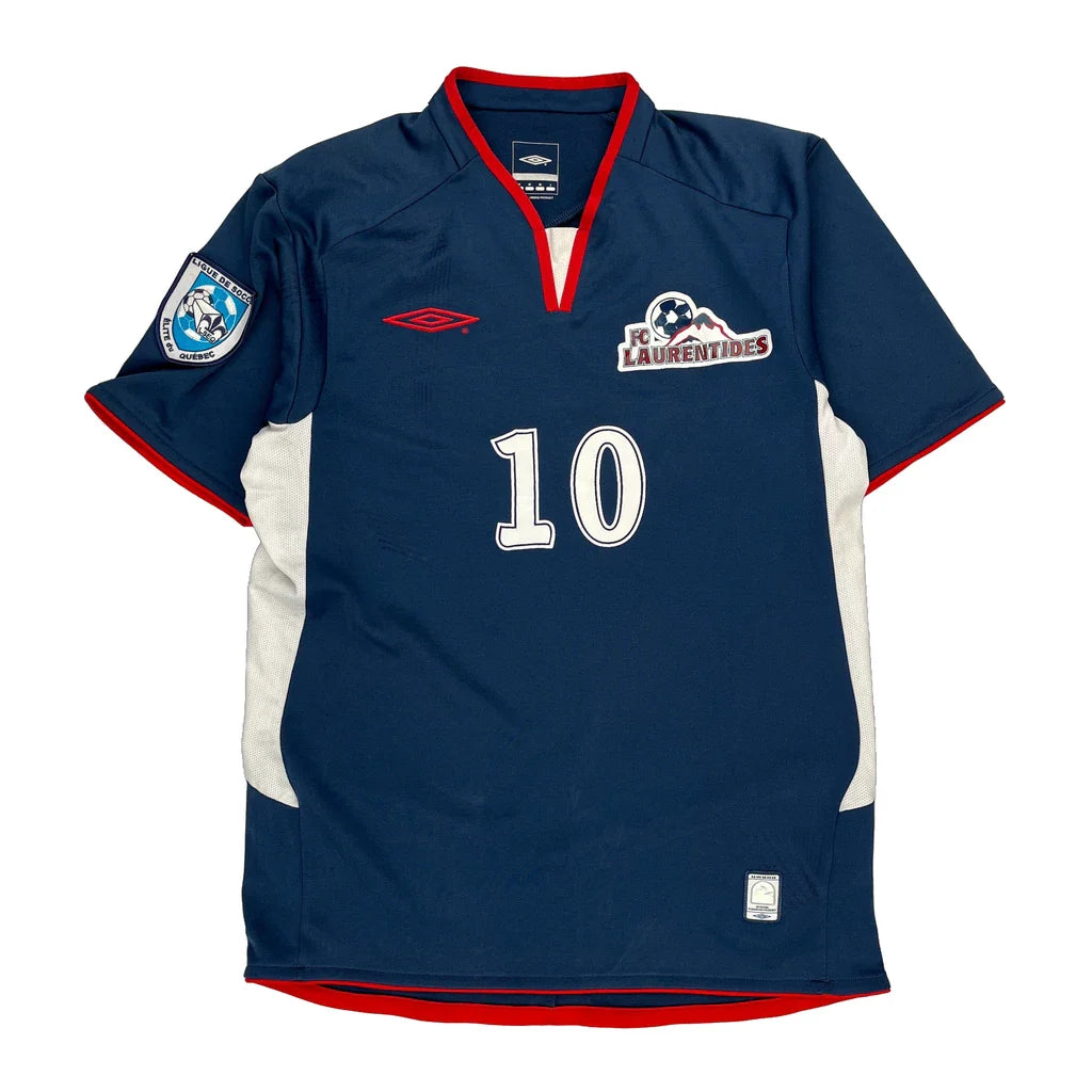 Fc Laurentides Umbro Football Football Shirt - Medium Red Polyester Refurbished - Thrifted (note: this is a term often used to describe second- refurbished available on Cerqular