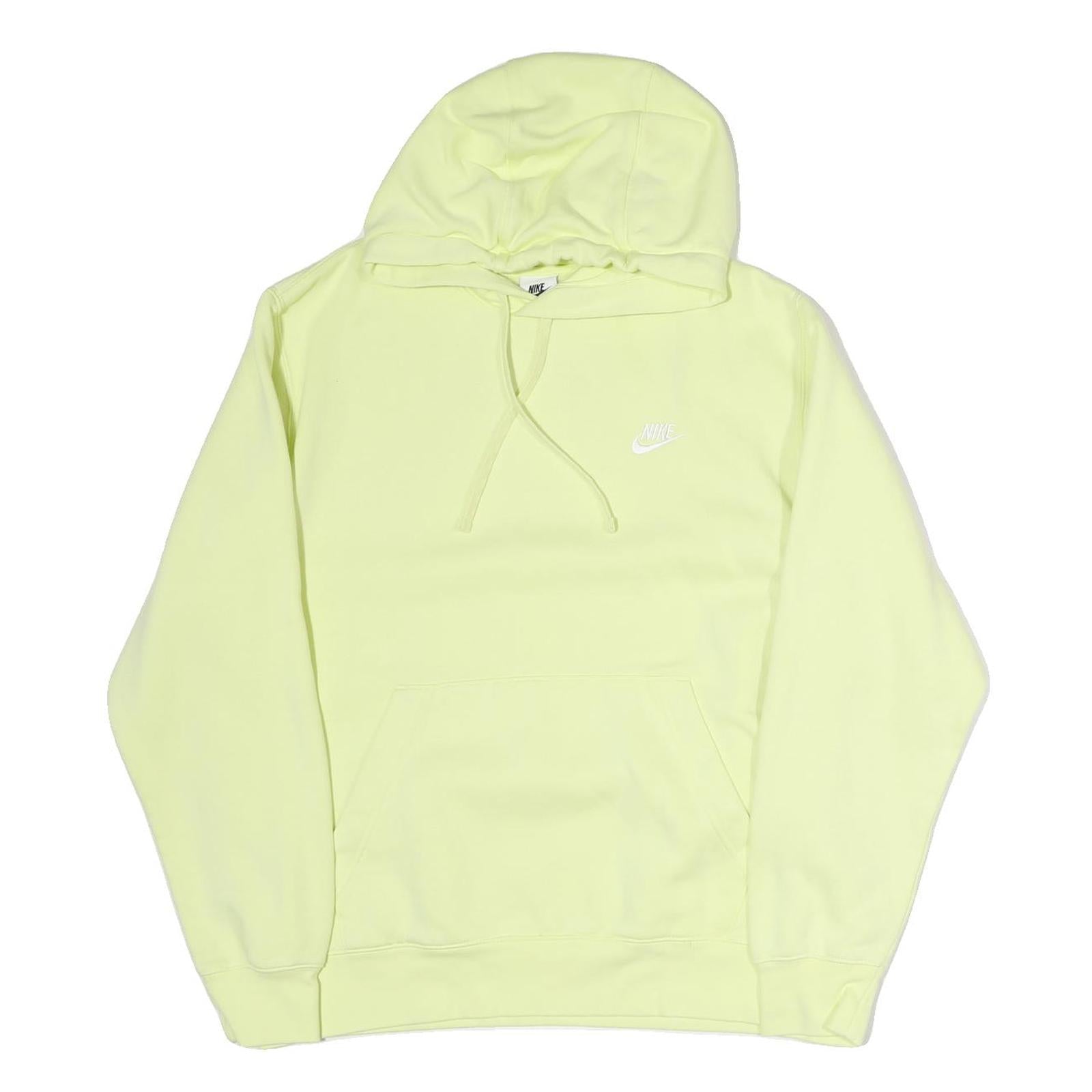 NIKE Mens Yellow Hoodie M Classic Pullover Kanga Pocket Casual Sweatshirt Refurbished - N/A refurbished available on Cerqular