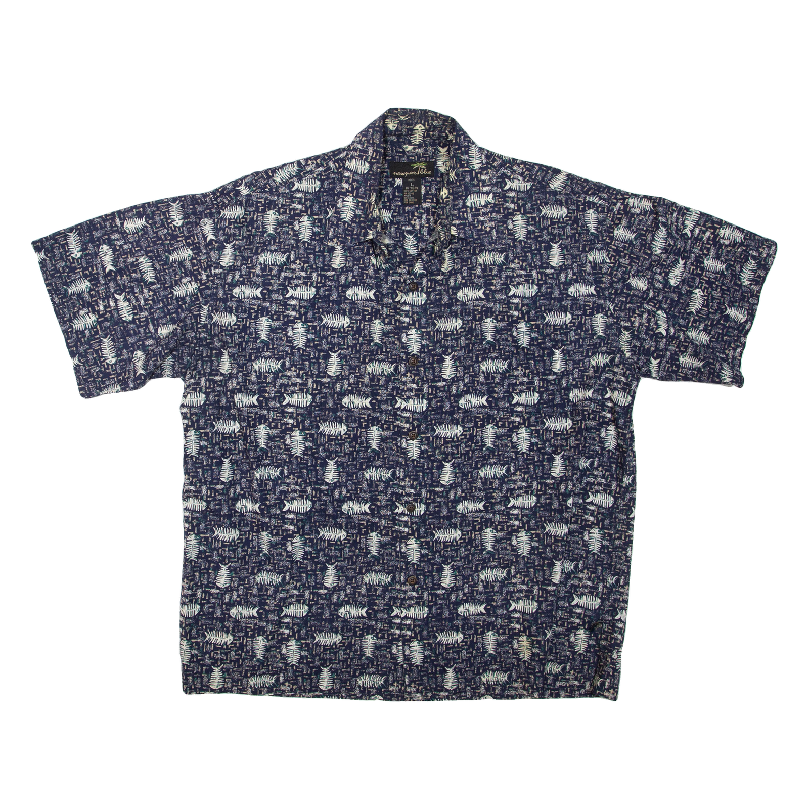 NEURON BLUE Mens Shirt Blue Crazy Pattern L Refurbished - N/A refurbished available on Cerqular