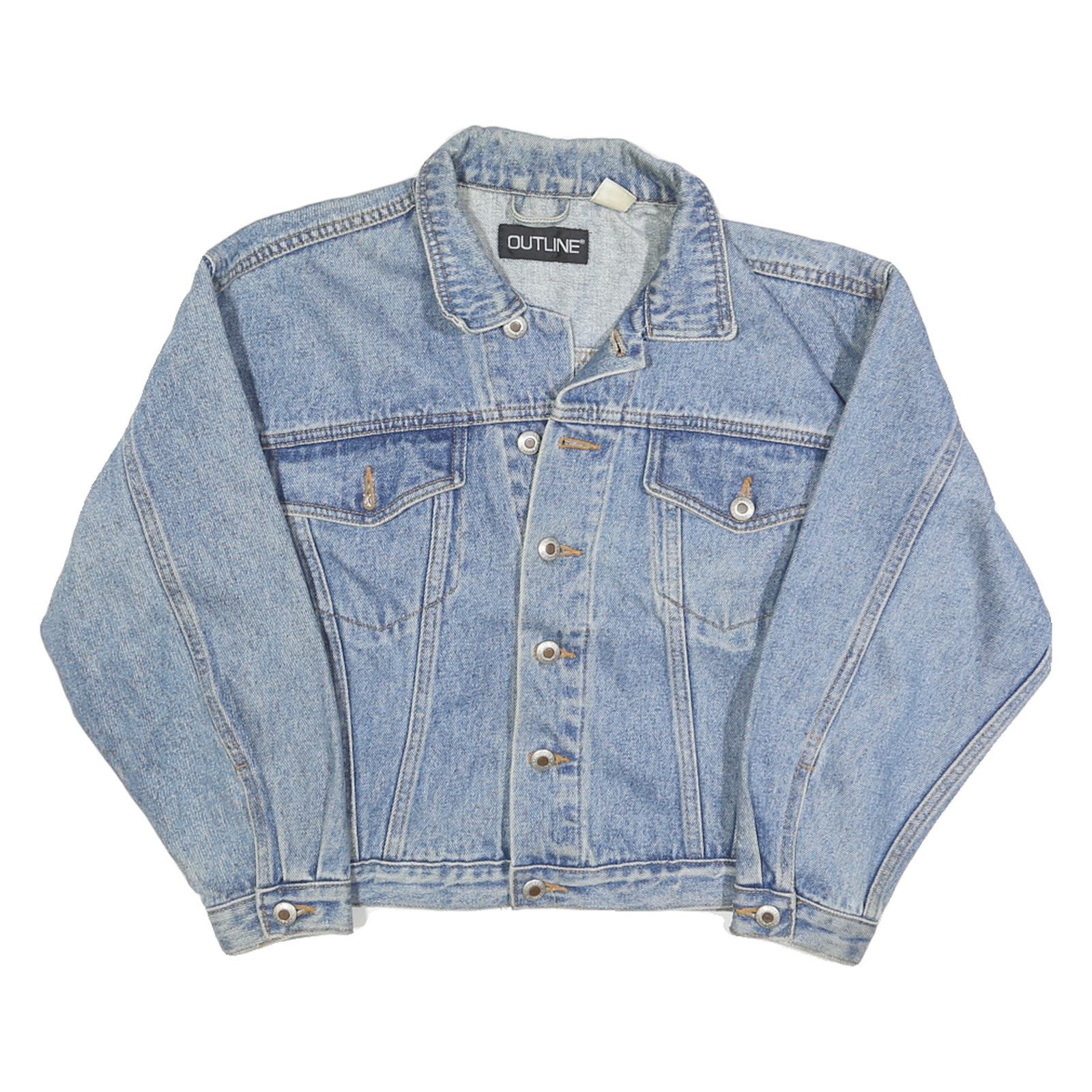 Buy OUTLINE Womens Blue Denim Jacket M Cotton Button Closure Classic Fit Casual Refurbished - $36.39 OUTLINE Womens Blue Denim Jacket M Cotton Button Closure Classic Fit Casual Refurbished - N/A refurbished available on Cerqular