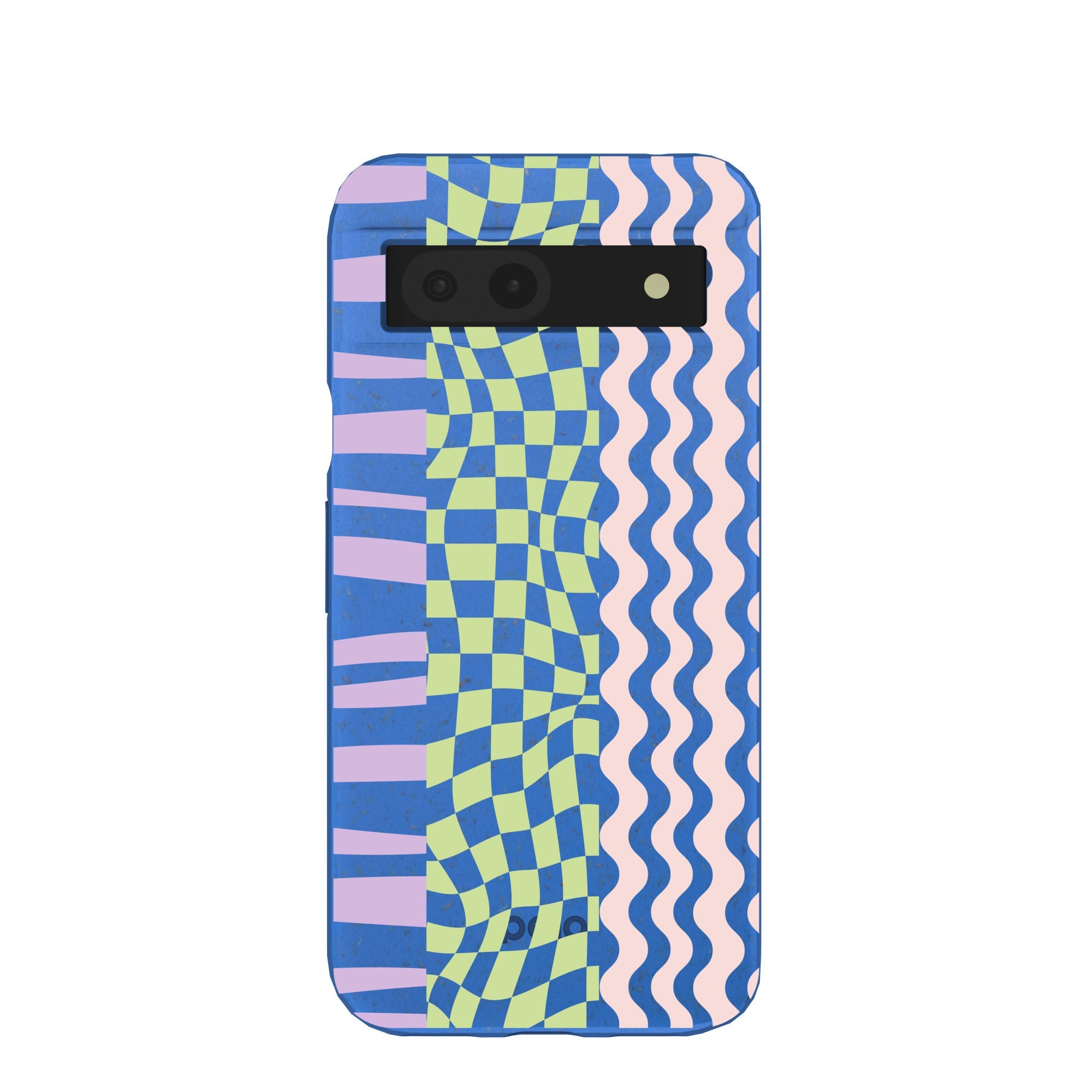 Electric Blue Mixed Up Google Pixel 8a Case Refurbished - Pela Case refurbished available on Cerqular