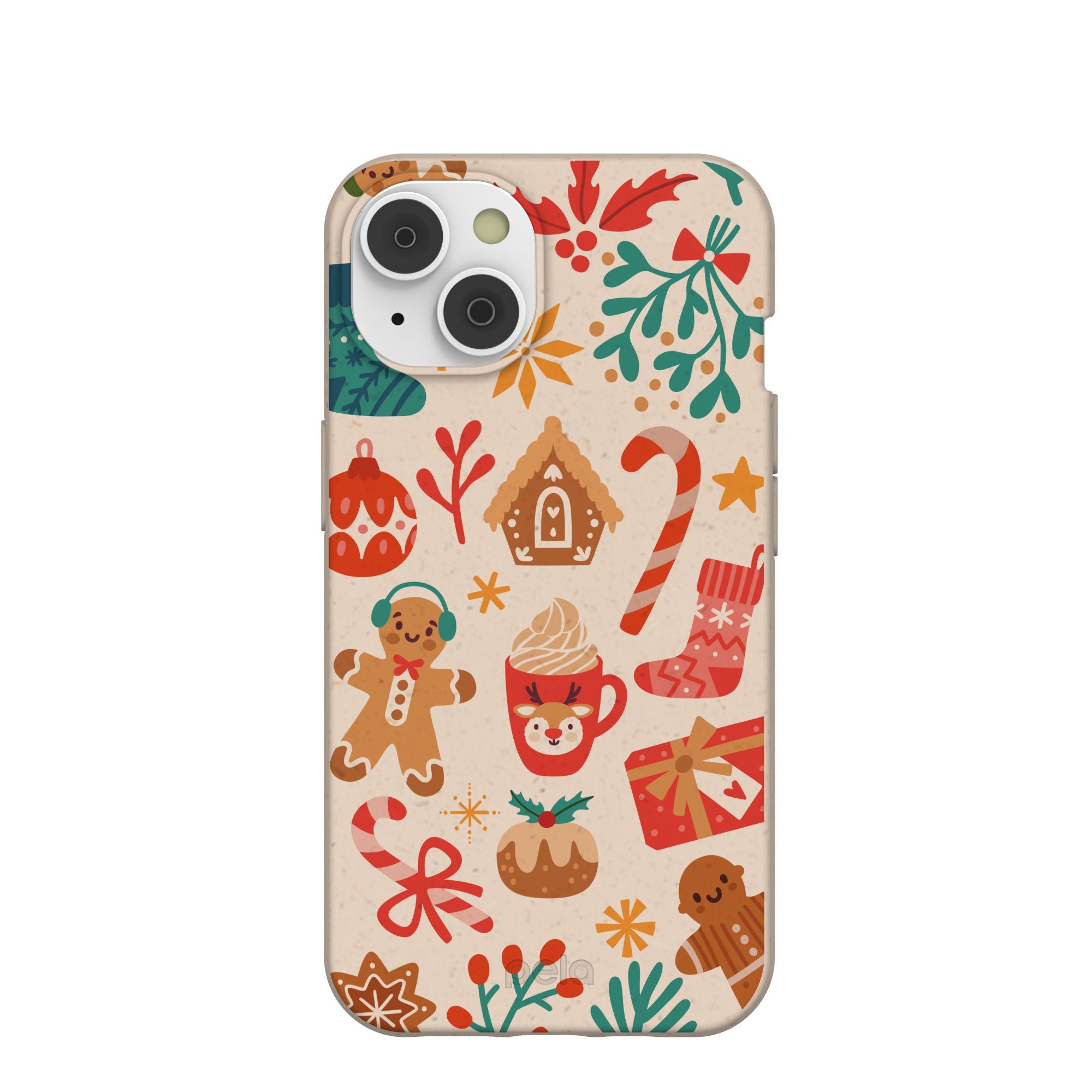 Seashell Festive AF iPhone 14/16e Case Refurbished - Pela Case refurbished available on Cerqular