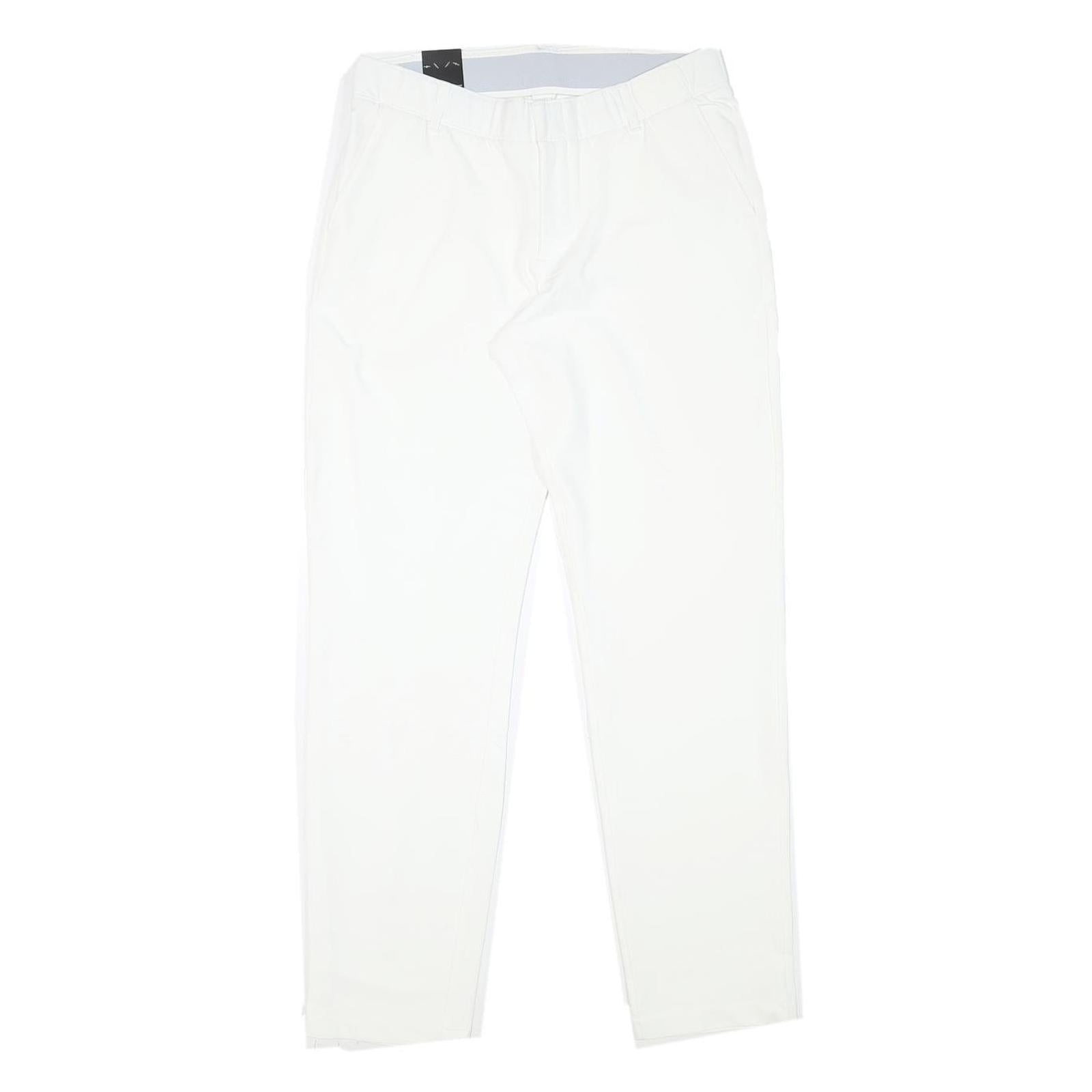 UNDER ARMOUR Womens Polyester Blend White Slim Slim Trousers W29 L30 Refurbished - N/A refurbished available on Cerqular