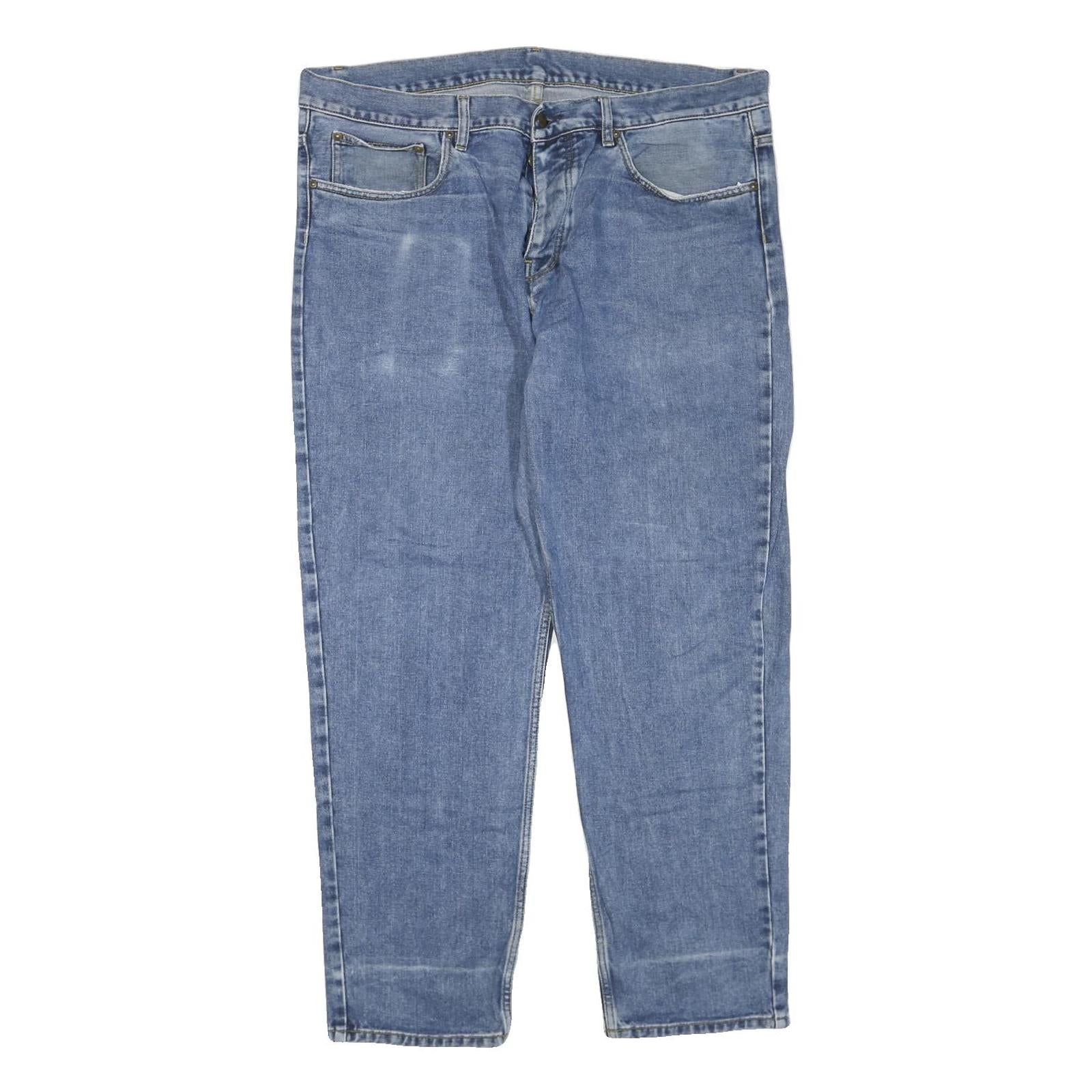 CARHARTT Mens Blue Regular Fit Straight Leg Denim Jeans W40 L30 Zip Closure Refurbished - N/A refurbished available on Cerqular