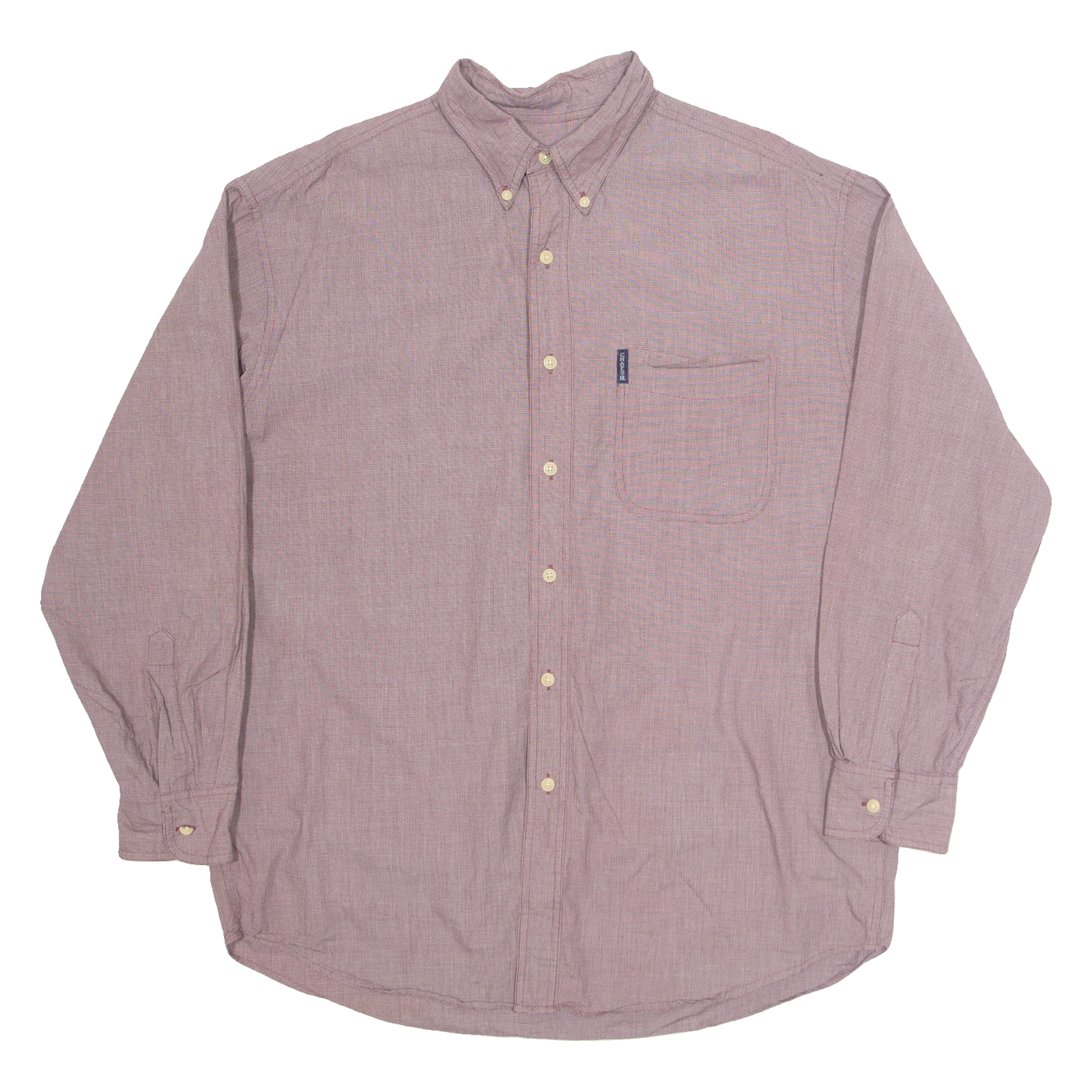 CHAPS RALPH LAUREN Mens Plain Shirt Maroon Long Sleeve L Refurbished - N/A refurbished available on Cerqular