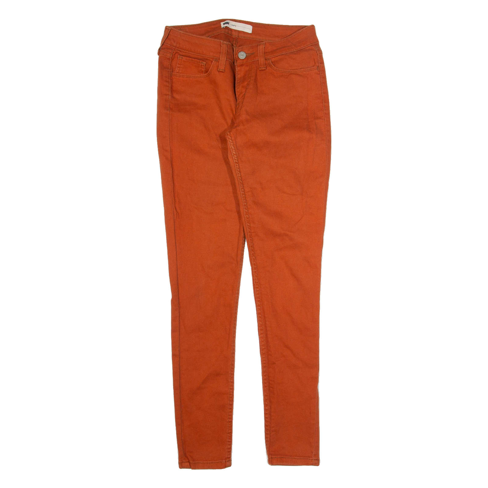 LEVI'S Womens Jeans Orange Regular Jegging W27 L30 Refurbished - N/A refurbished available on Cerqular