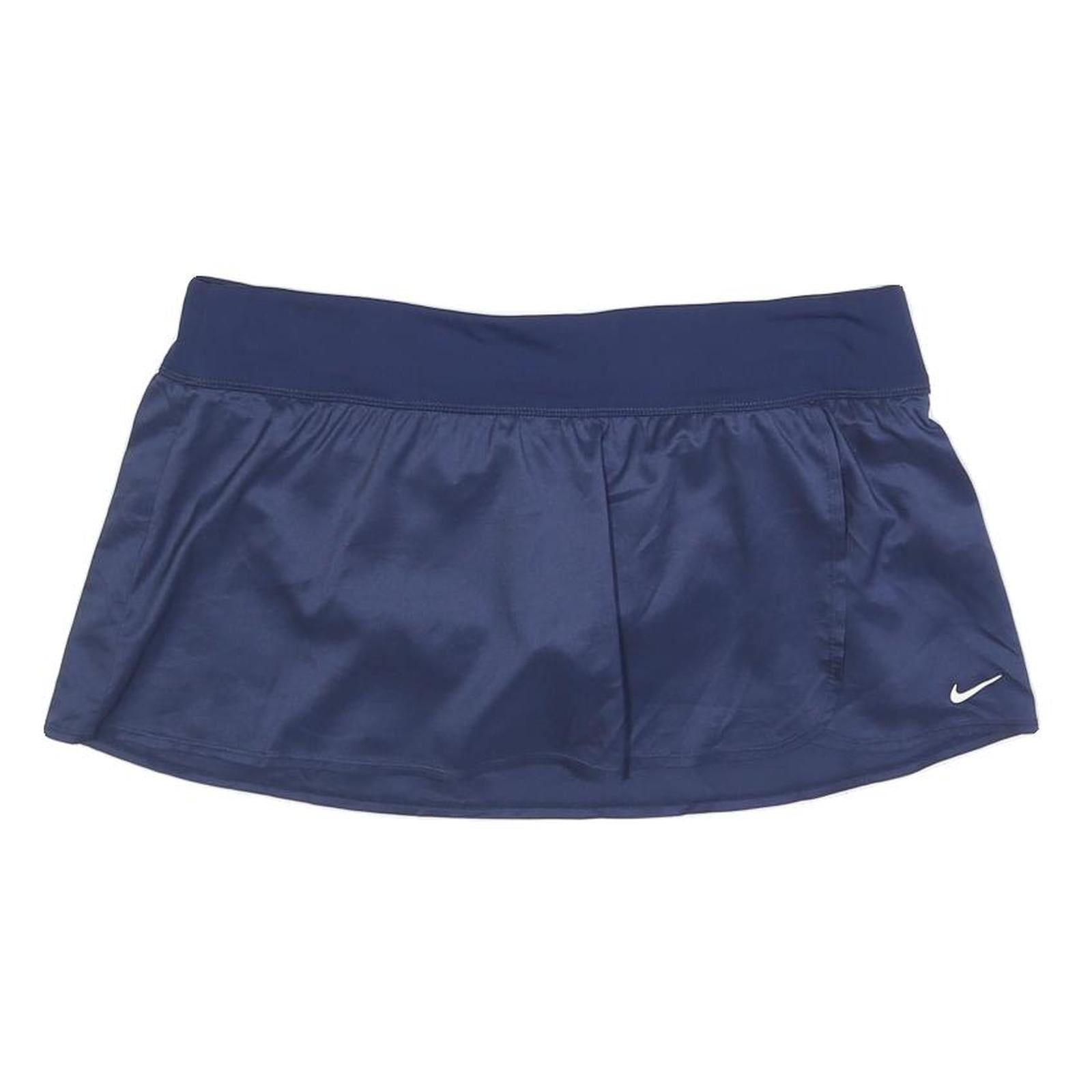 NIKE Womens Blue Sports Skort Mini Polyester Blend L Athletic Activewear Refurbished - N/A refurbished available on Cerqular