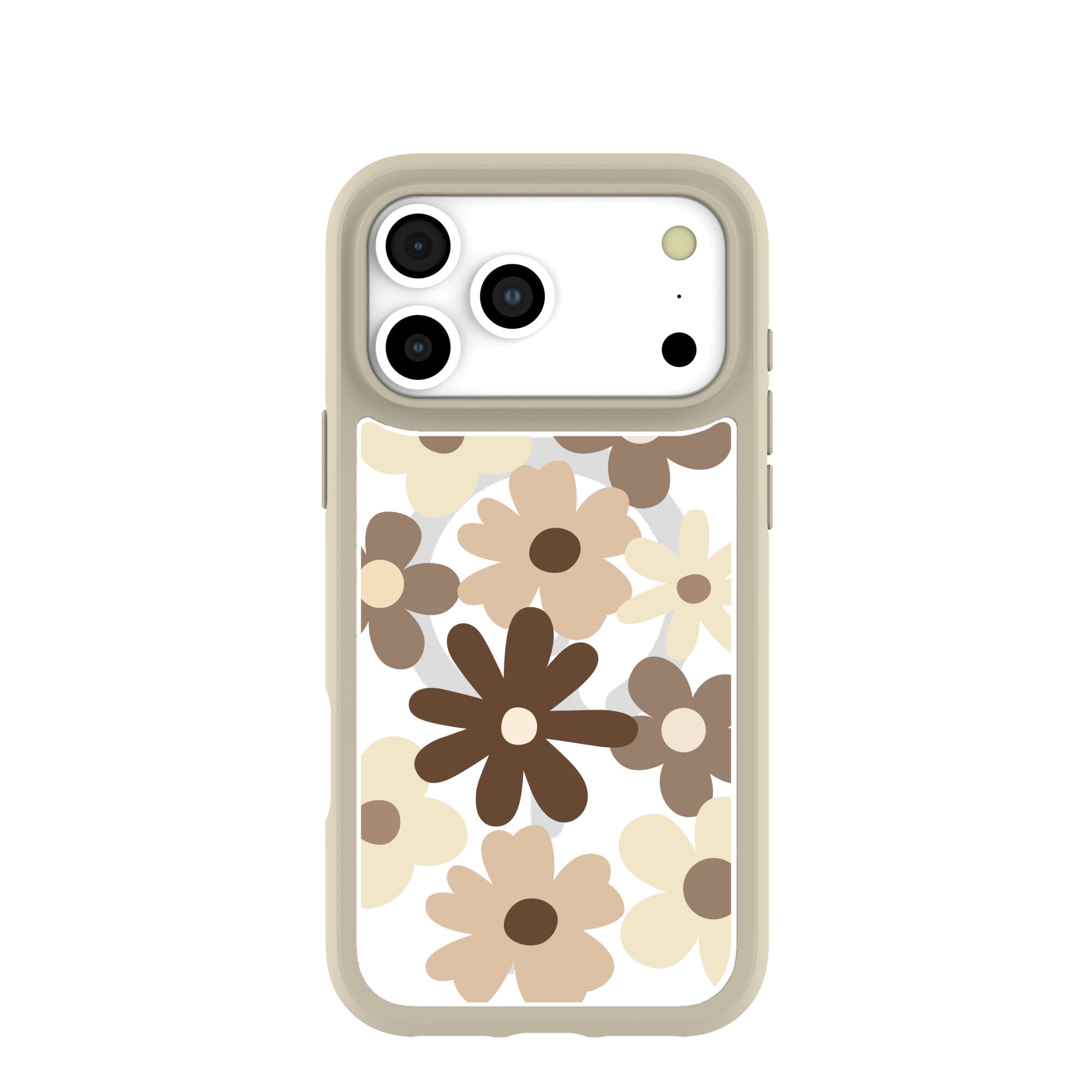 Clear Mocha Poppy iPhone 17 Pro Max Case With London Fog Ridge (MagSafe included) Refurbished - Pela Case refurbished available on Cerqular