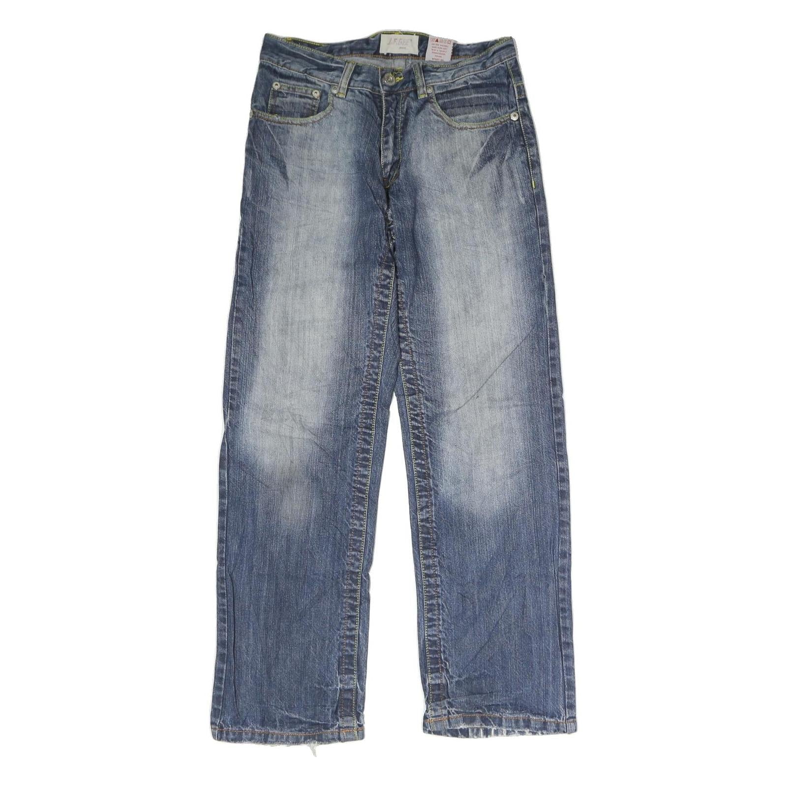 J.F.GEE Mens Jeans Blue Regular Straight Denim Medium W28 L29 Casual Wear Refurbished - N/A refurbished available on Cerqular