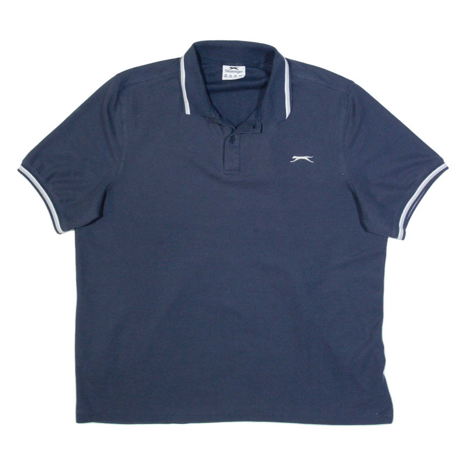 SLAZENGER Mens Polo Shirt Blue 2XL Refurbished - N/A refurbished available on Cerqular