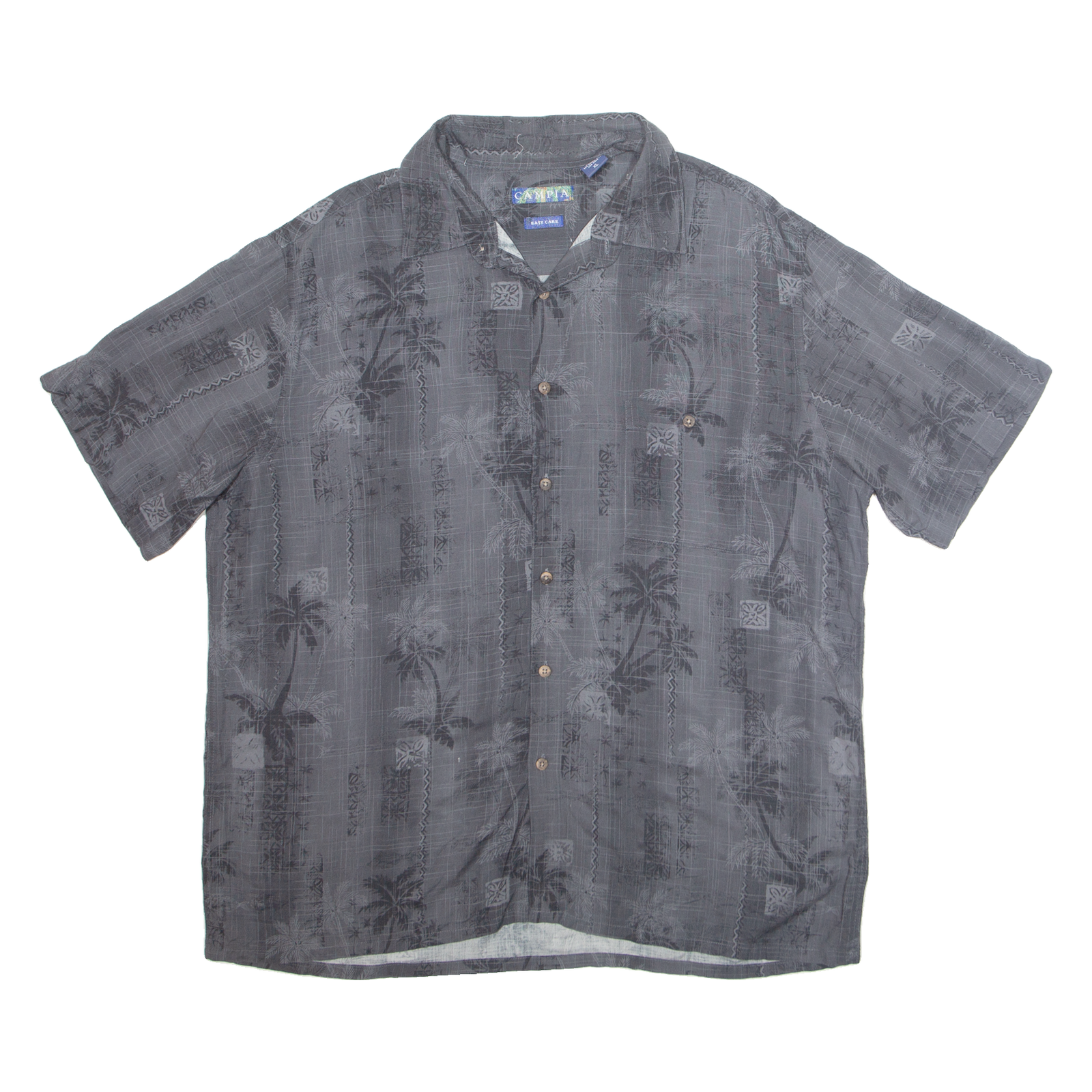 Buy CAMPIA Mens Hawaiian Shirt Grey Floral XL Refurbished - $15.59 CAMPIA Mens Hawaiian Shirt Grey Floral XL Refurbished - N/A refurbished available on Cerqular
