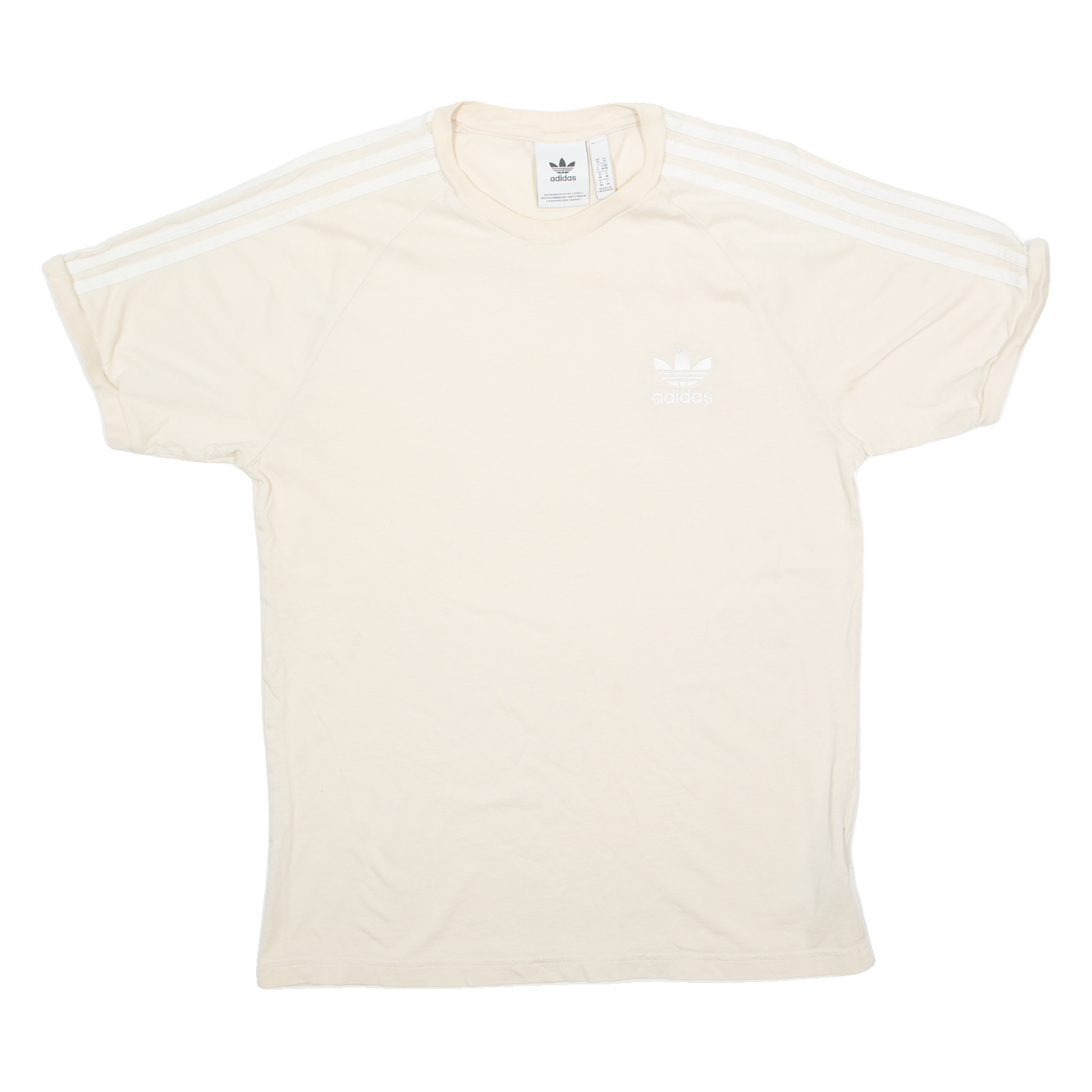 ADIDAS Mens T-Shirt Beige M Refurbished - N/A refurbished available on Cerqular