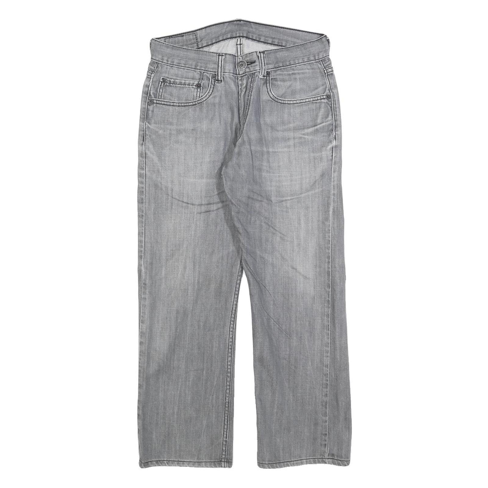 LEVI'S 514 Classic Mens Jeans Grey Classic Straight Denim Light W28 L25 Zip Refurbished - N/A refurbished available on Cerqular