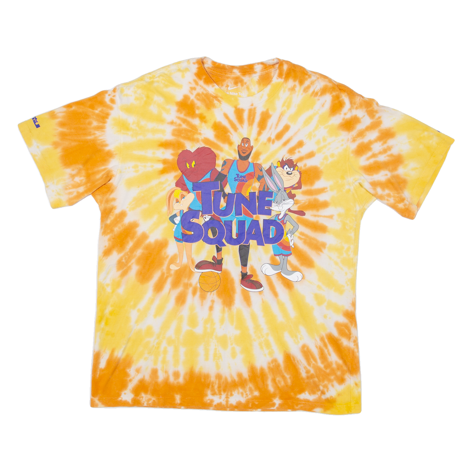NIKE Tune Squad Mens Tie Dye T-Shirt Orange S Refurbished - N/A refurbished available on Cerqular