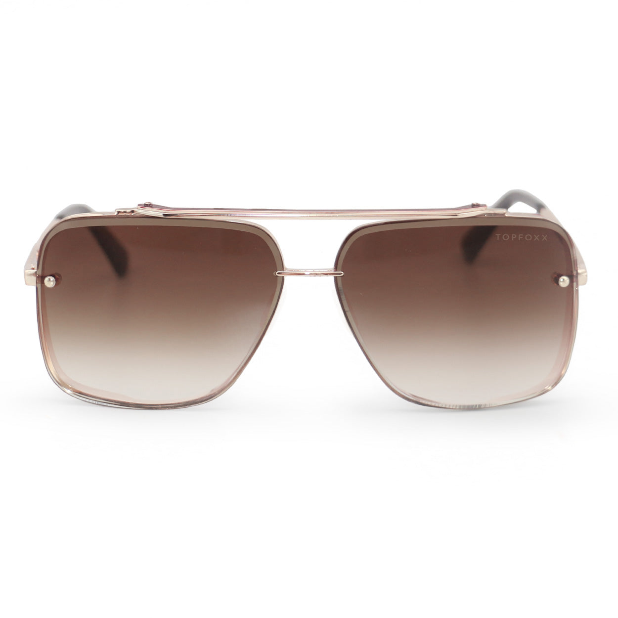 Smaller Bella Coffee - Tangle Free Aviator Sunglasses | Color: Gold | Size: OS Refurbished - N/A refurbished available on Cerqular