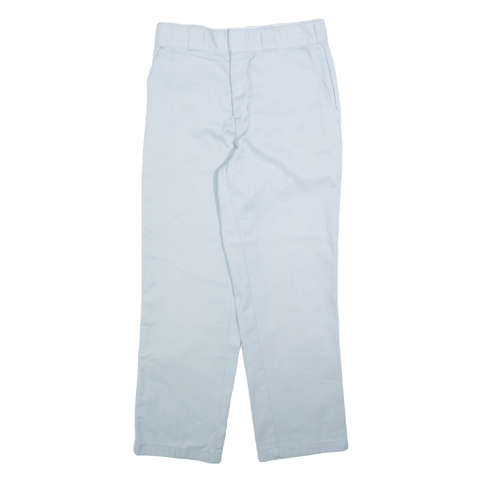 DICKIES Womens Trousers Blue Regular Straight W26 L26 Refurbished - N/A refurbished available on Cerqular
