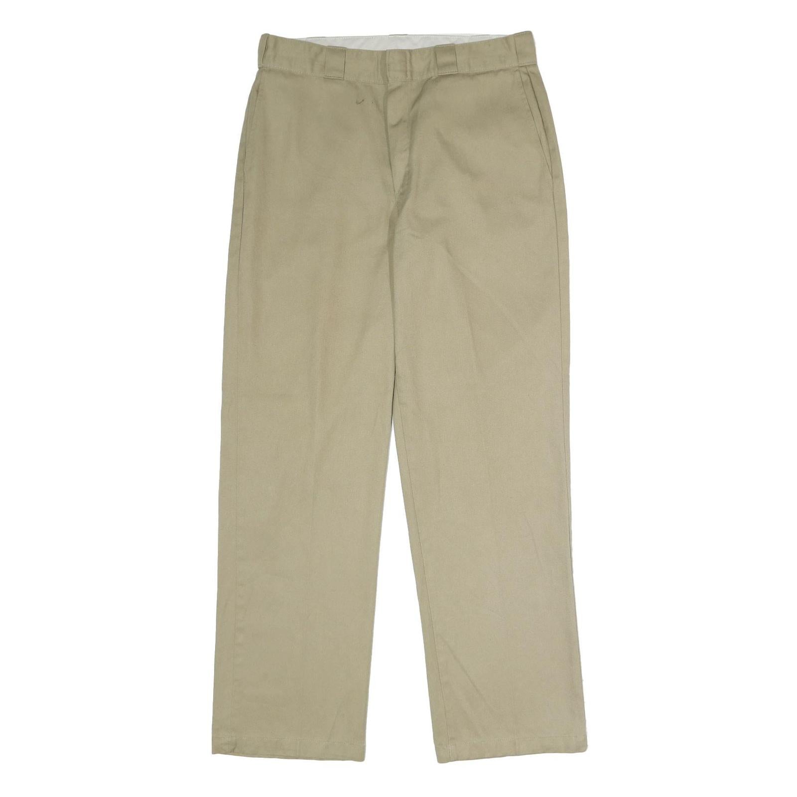 DICKIES Mens Regular Fit Beige Polyester Blend Trousers W34 L32 Workwear Zip Refurbished - N/A refurbished available on Cerqular