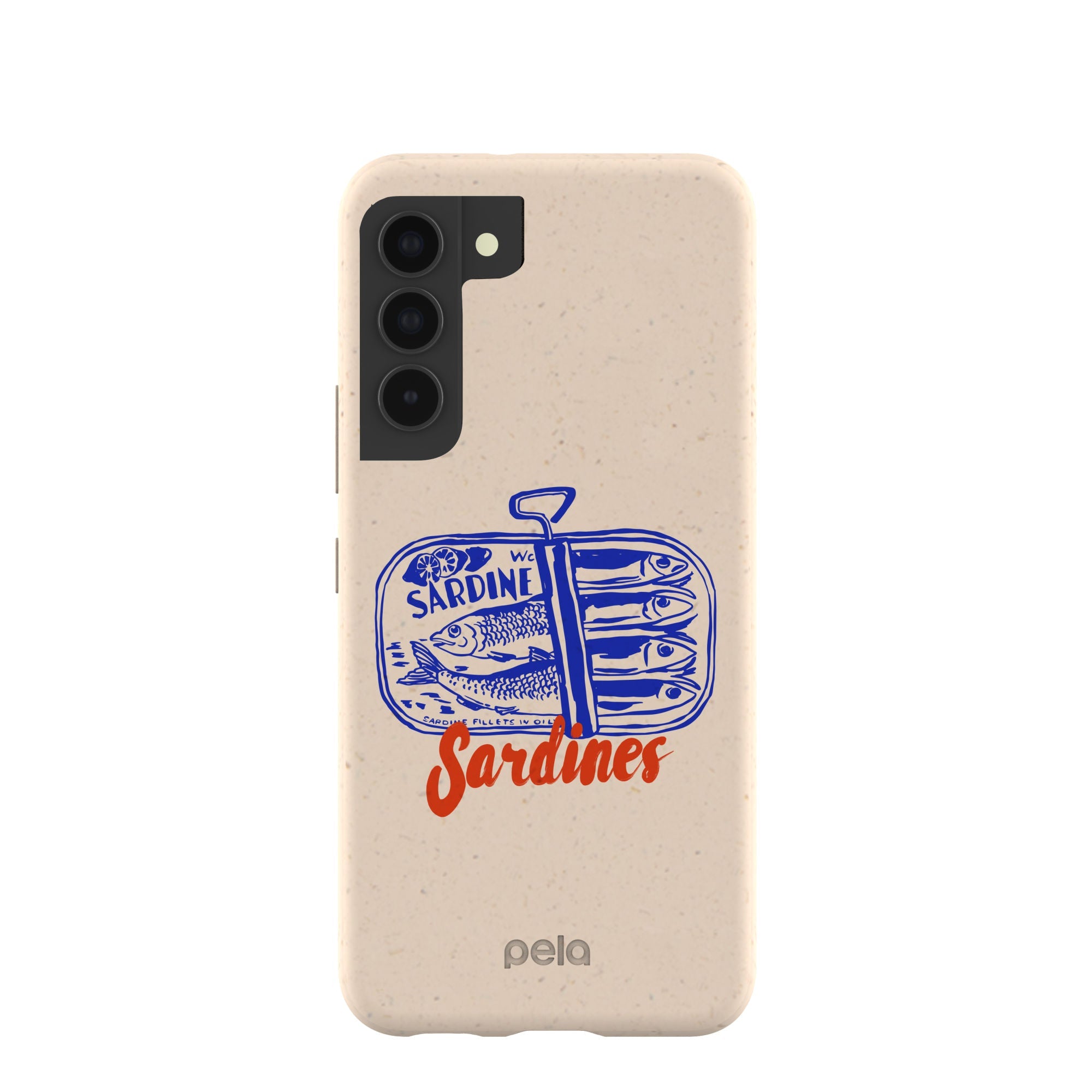 Seashell Sardines Samsung Galaxy S22 Case Refurbished - Pela Case refurbished available on Cerqular