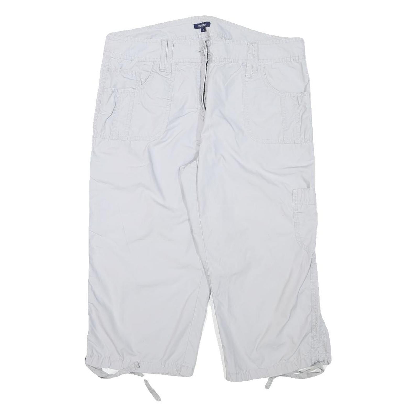 REITMANS Womens White Casual Cotton Blend Cargo Shorts L W32 Summer Wear Refurbished - N/A refurbished available on Cerqular