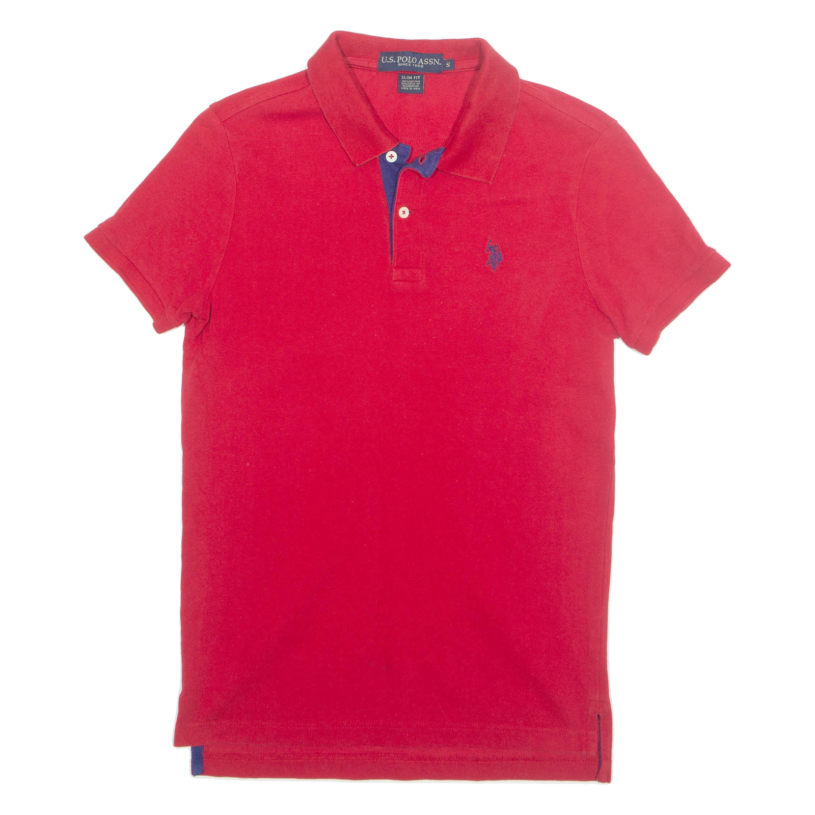 U.S. POLO ASSN SLIM Mens Polo Shirt Red S Refurbished - N/A refurbished available on Cerqular