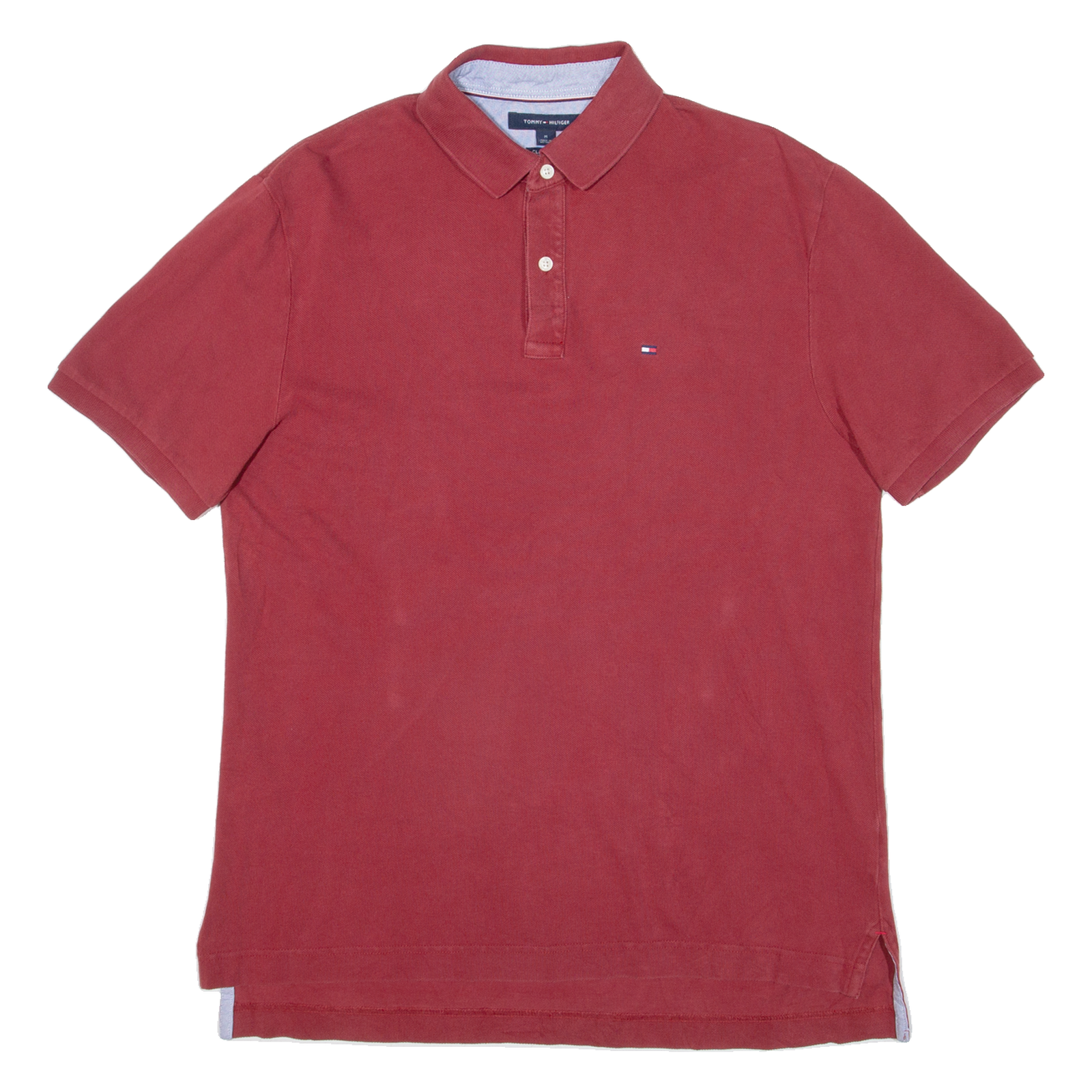 TOMMY HILFIGER Mens Polo Shirt Red M Refurbished - N/A refurbished available on Cerqular