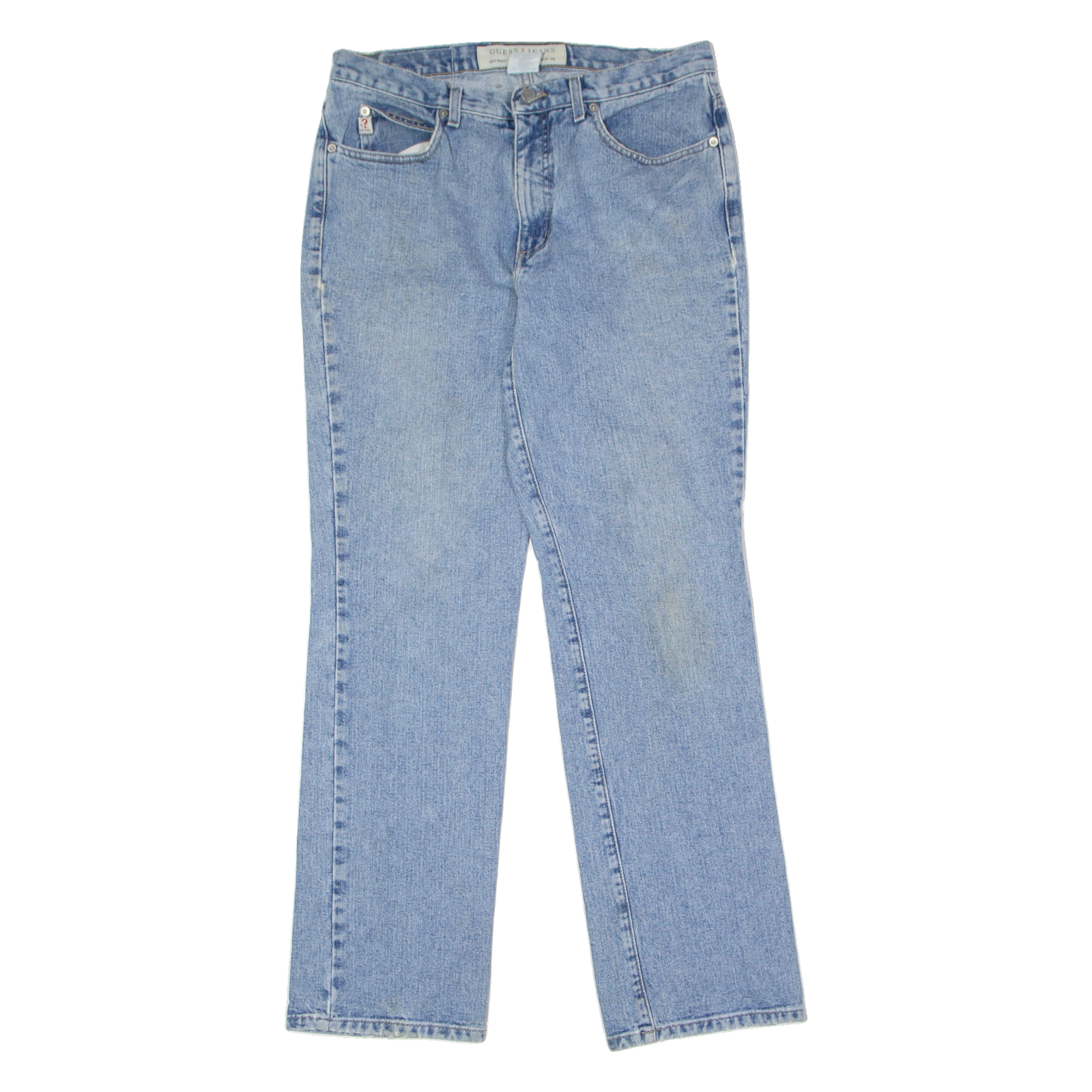 GUESS Low Rise Womens Jeans Blue Regular Bootcut Stone Wash W32 L30 Refurbished - N/A refurbished available on Cerqular
