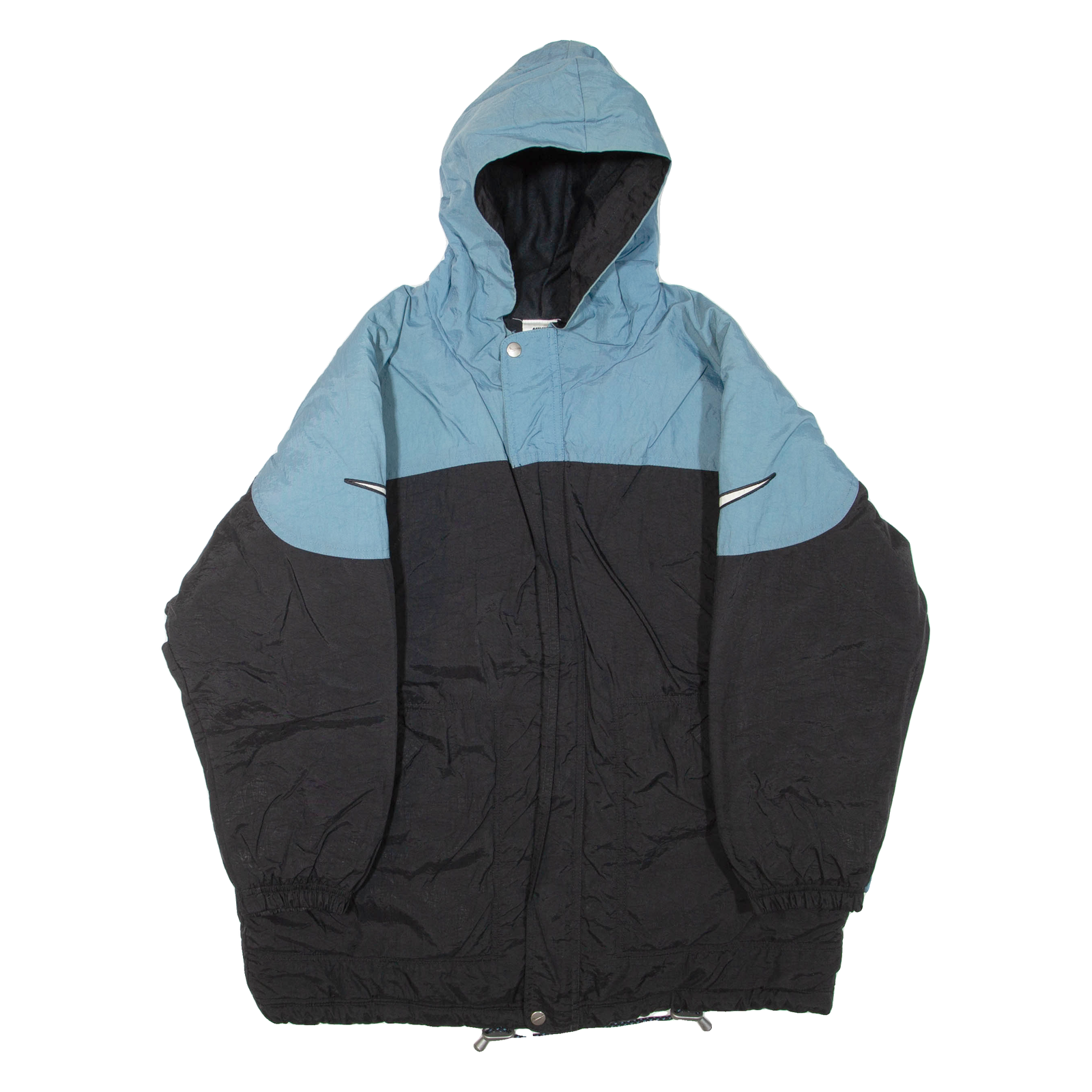 NIKE Womens Jacket Black Nylon Hooded Colourblock M Refurbished - N/A refurbished available on Cerqular