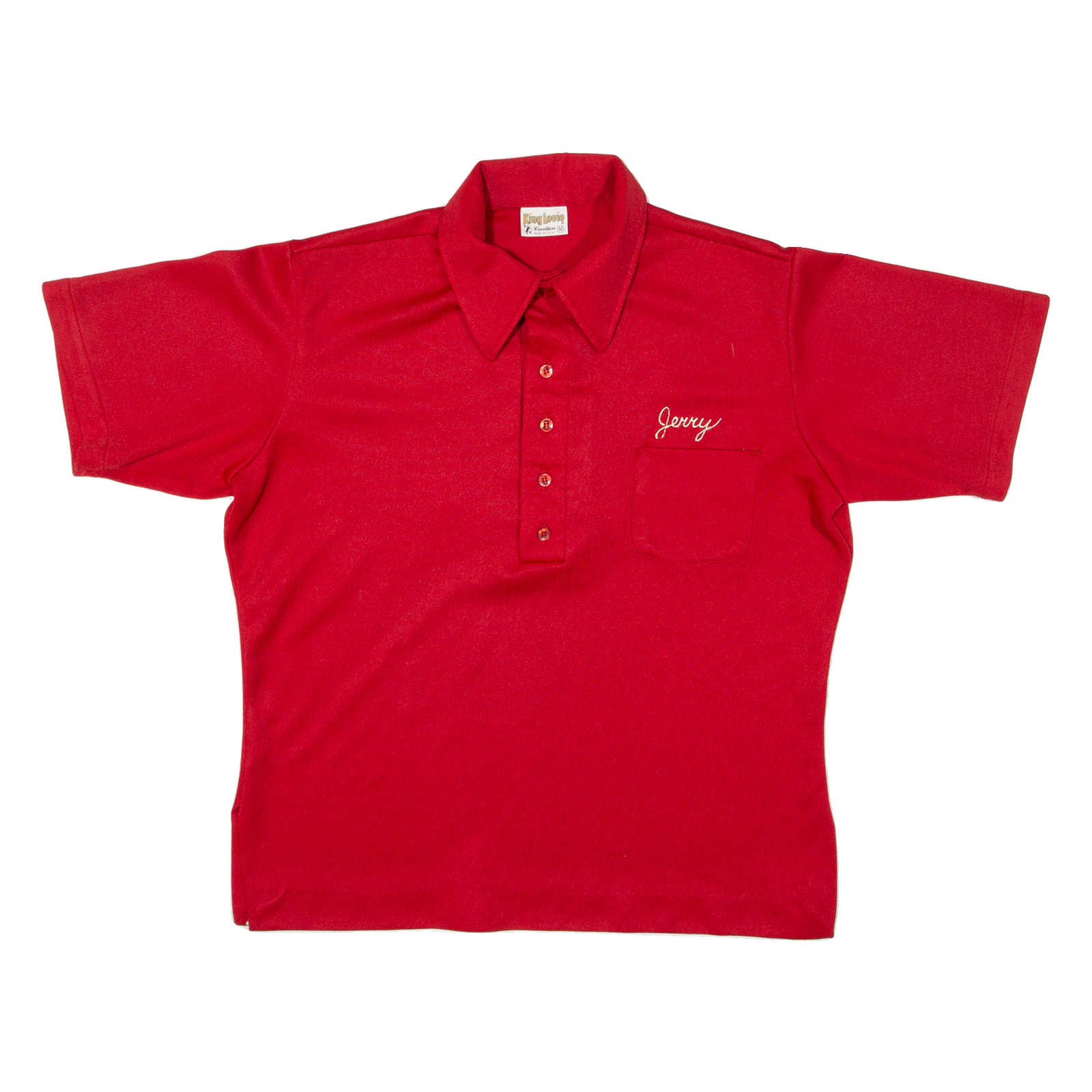 KING LOUIE Womens Polo Shirt Red 90s M Refurbished - N/A refurbished available on Cerqular