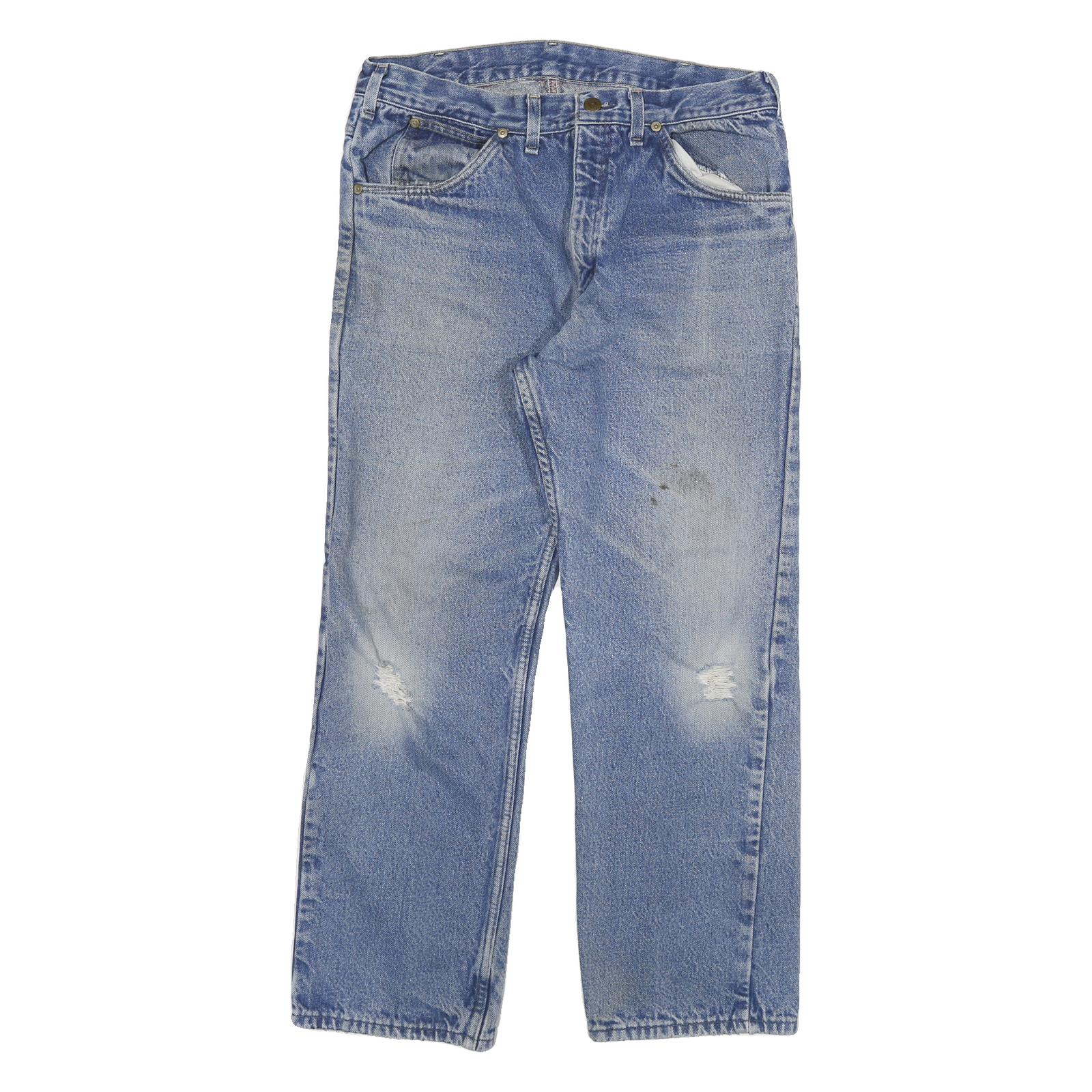 CARHARTT Mens Jeans Blue Regular Straight Denim Light W32 L27 Workwear Casual Refurbished - N/A refurbished available on Cerqular