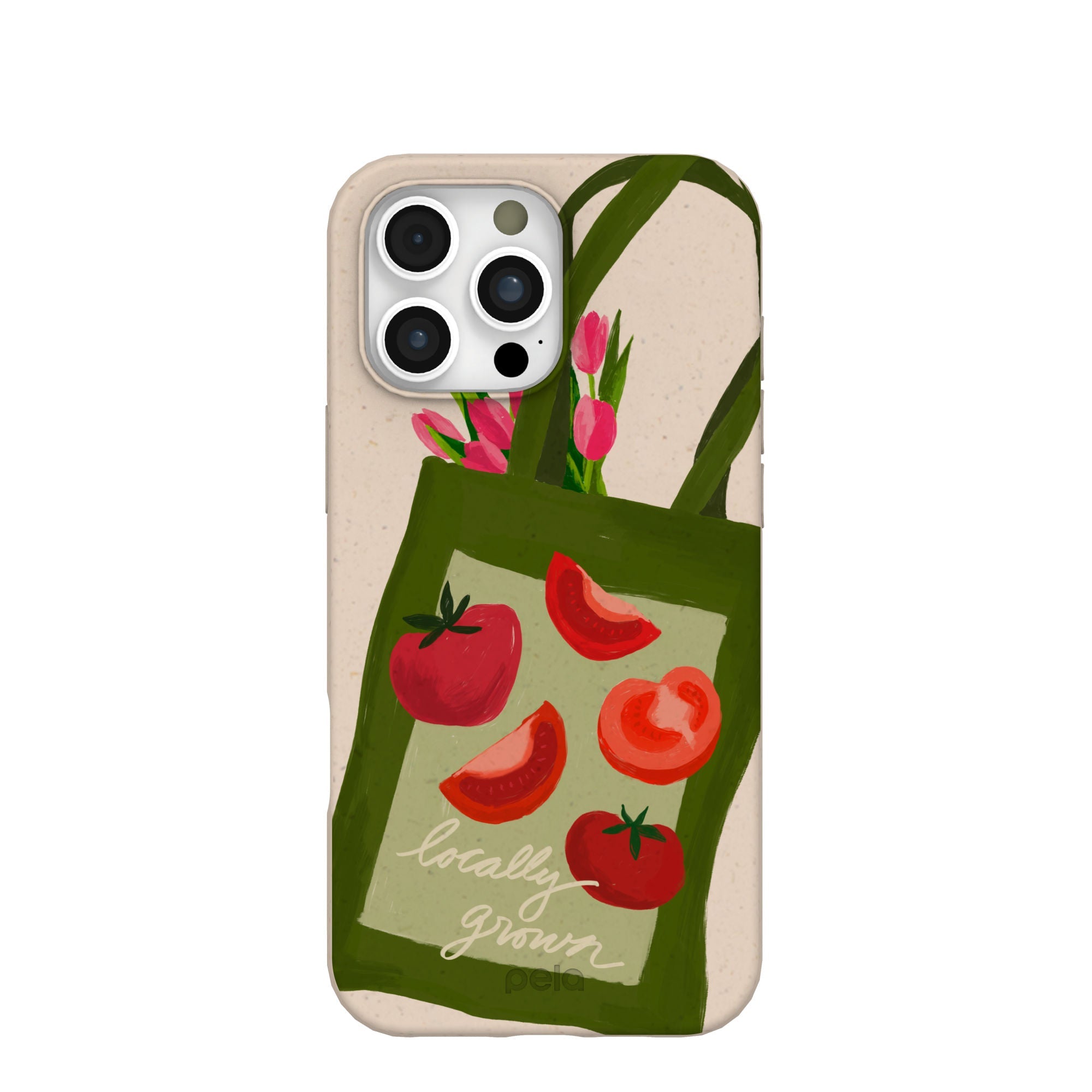 Seashell Market Tote iPhone 16 Pro Max Case Refurbished - Pela Case refurbished available on Cerqular