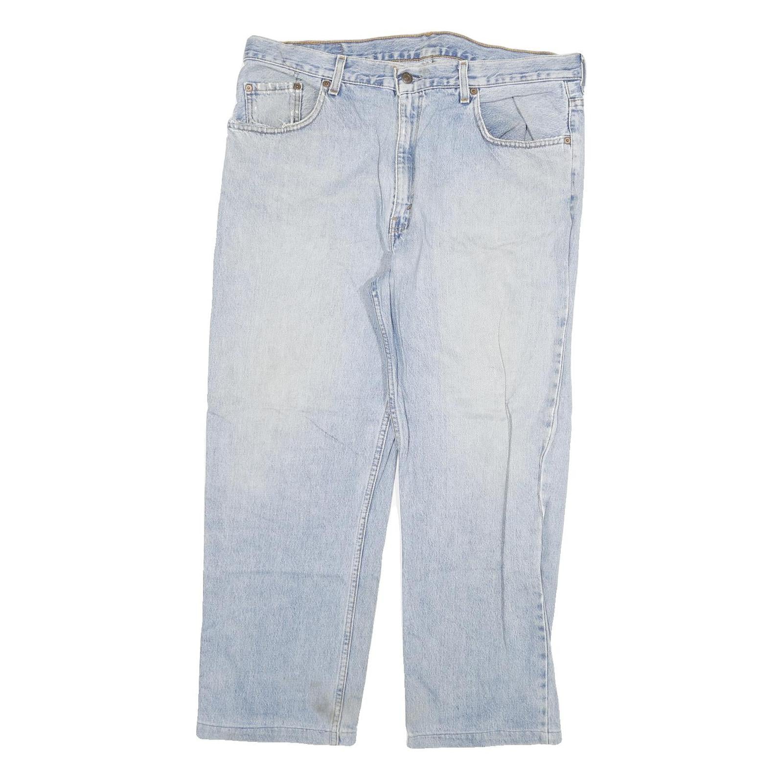 LEVI'S 504 Mens Regular Fit Blue Denim Rinse W38 L27 Classic Zip Jeans Refurbished - N/A refurbished available on Cerqular
