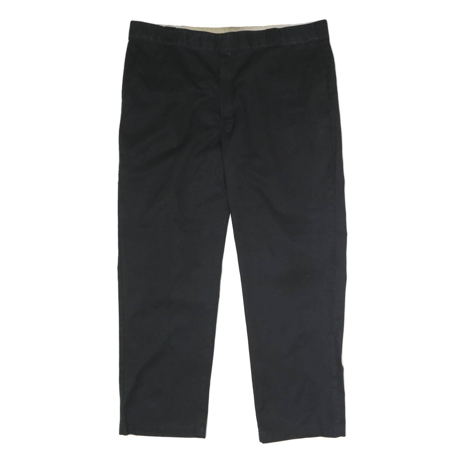 DICKIES Mens Polyester Blend Black Regular Straight Trousers W42 L32 Workwear Refurbished - N/A refurbished available on Cerqular