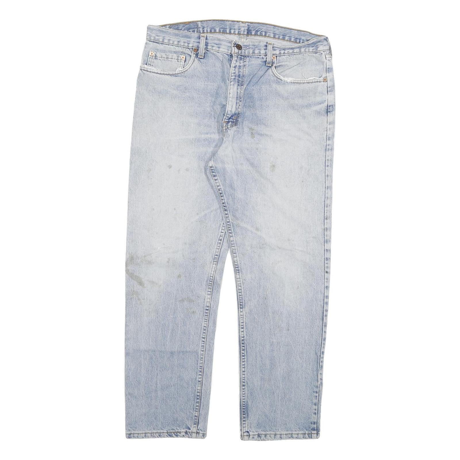 LEVI'S 615 02 Mens Jeans Light Blue Regular Straight Denim W35 L29 Zip Cotton Refurbished - N/A refurbished available on Cerqular