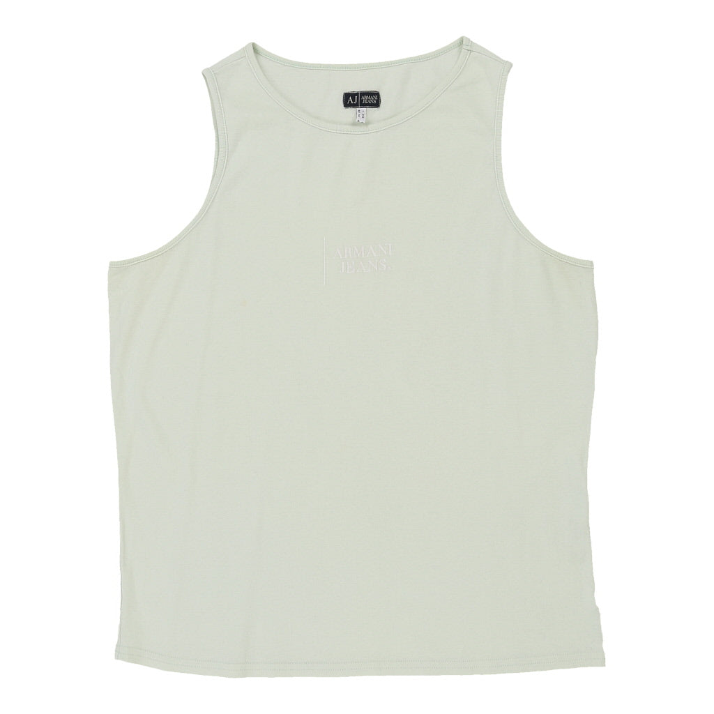 Armani Jeans Vest - XL Green Cotton | Size: x-large Refurbished - N/A (Preloved Designer is not a specific brand, it refurbished available on Cerqular