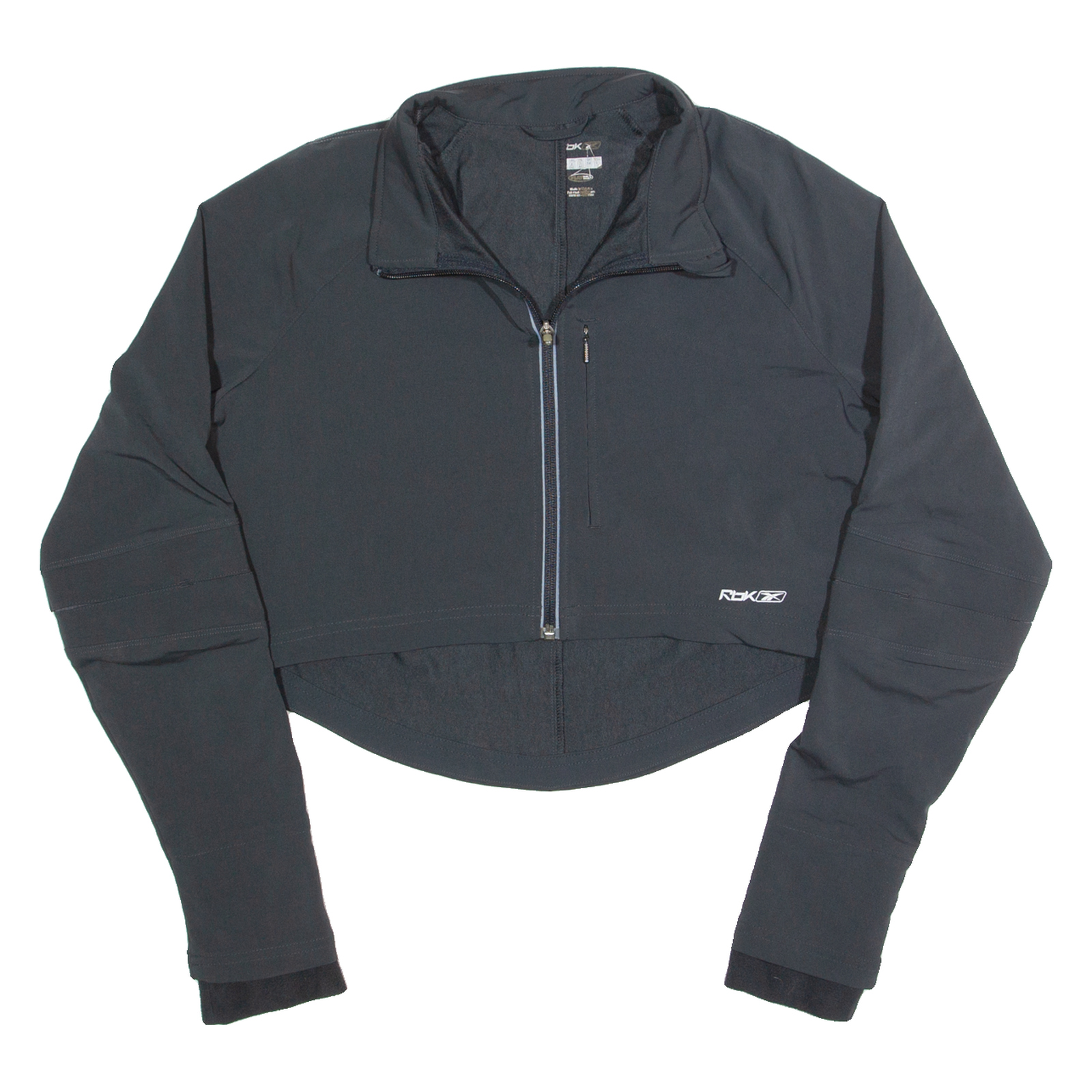 REEBOK Cropped Womens Jacket Black UK 14 Refurbished - N/A refurbished available on Cerqular