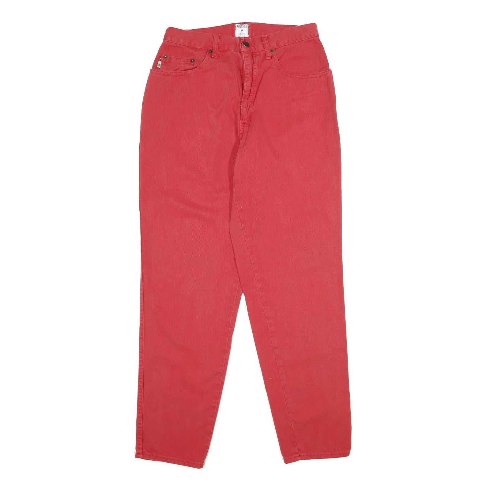 MOSCHINO Womens Classic Red Jeans Denim W28 L31 Stylish Comfortable Casual Refurbished - N/A refurbished available on Cerqular