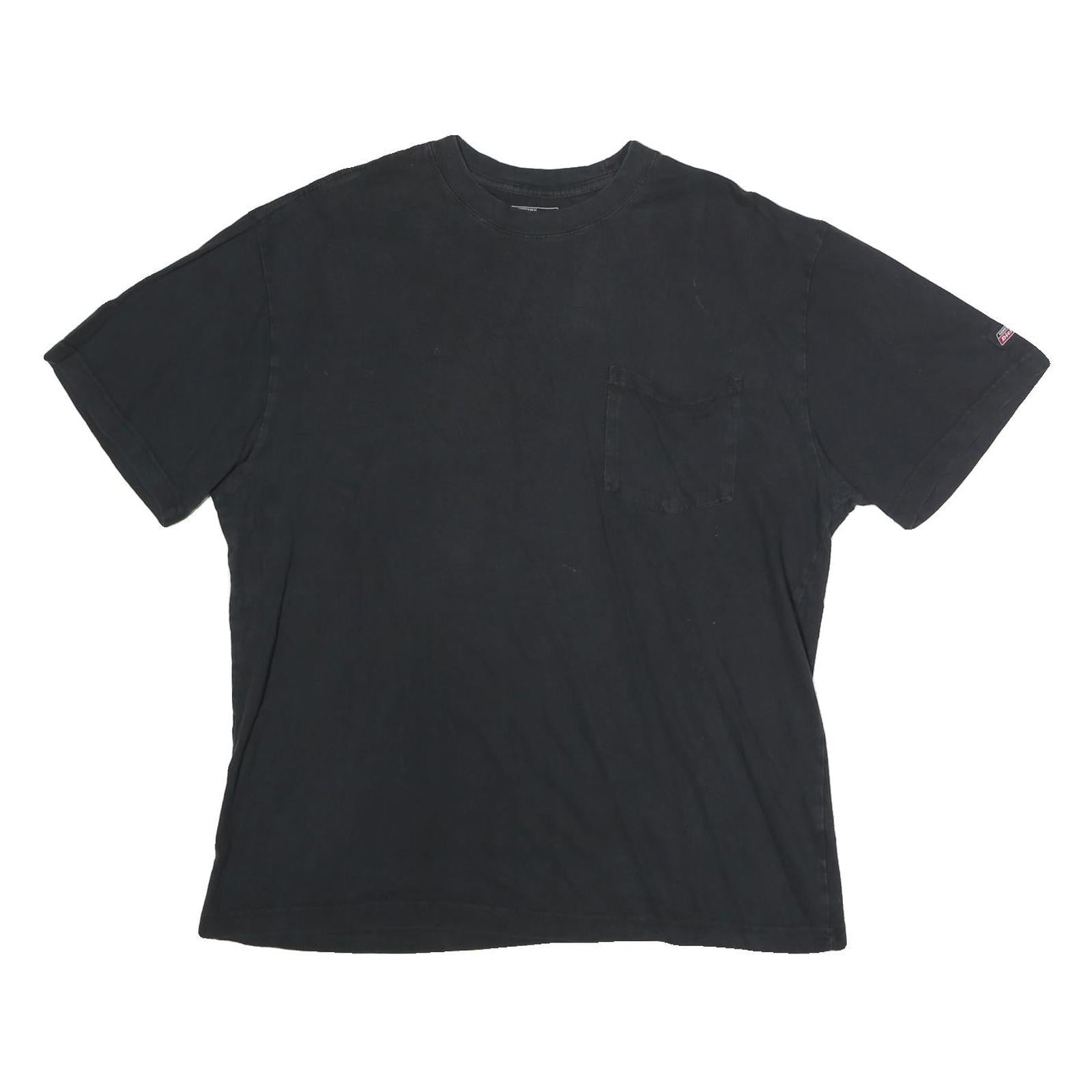 DICKIES Mens Black Pocket T-Shirt L Short Sleeve Crew Neck Casual Essential Refurbished - N/A refurbished available on Cerqular