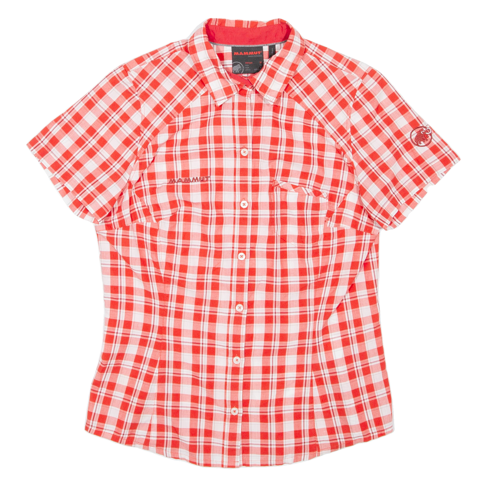 MAMMUT Womens Shirt Red Check M Refurbished - N/A refurbished available on Cerqular