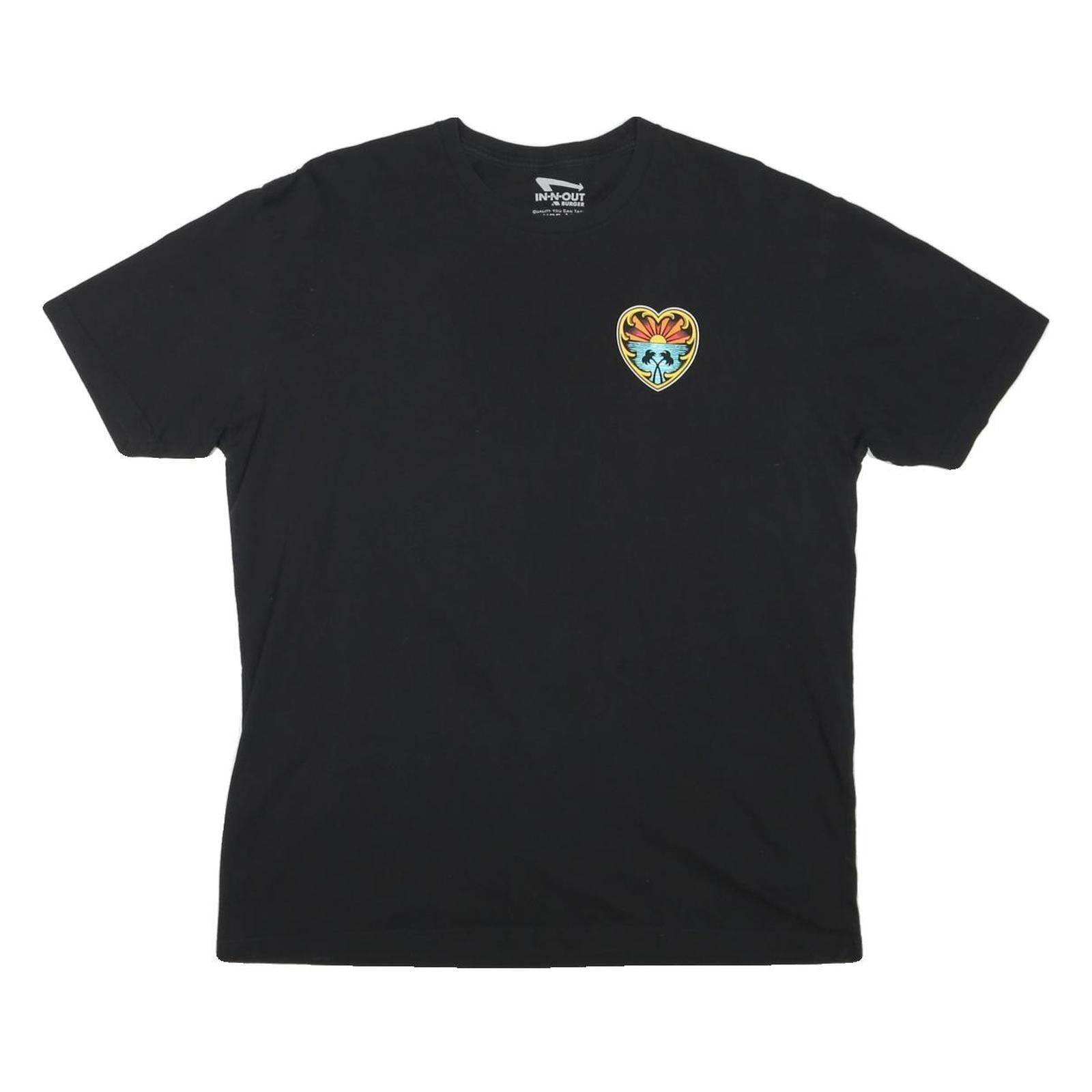 IN N OUT Mens Black XL Graphic T-Shirt Short Sleeve Crew Neck Summer Print Refurbished - N/A refurbished available on Cerqular