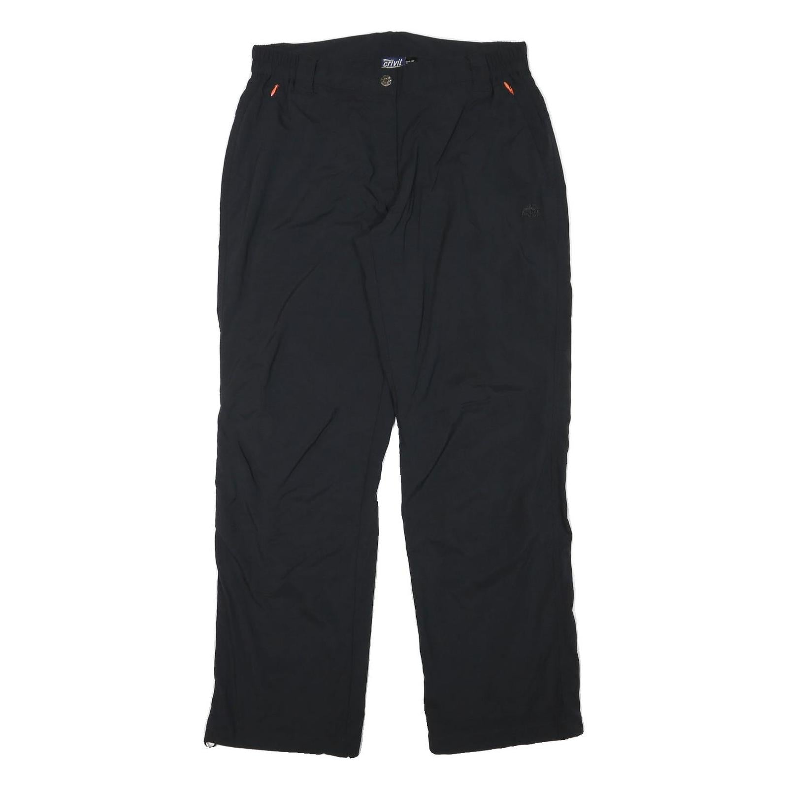 CRIVIT Womens Relaxed Black Polyester Blend Trousers W31 L30 Outdoor Casual Zip Refurbished - N/A refurbished available on Cerqular