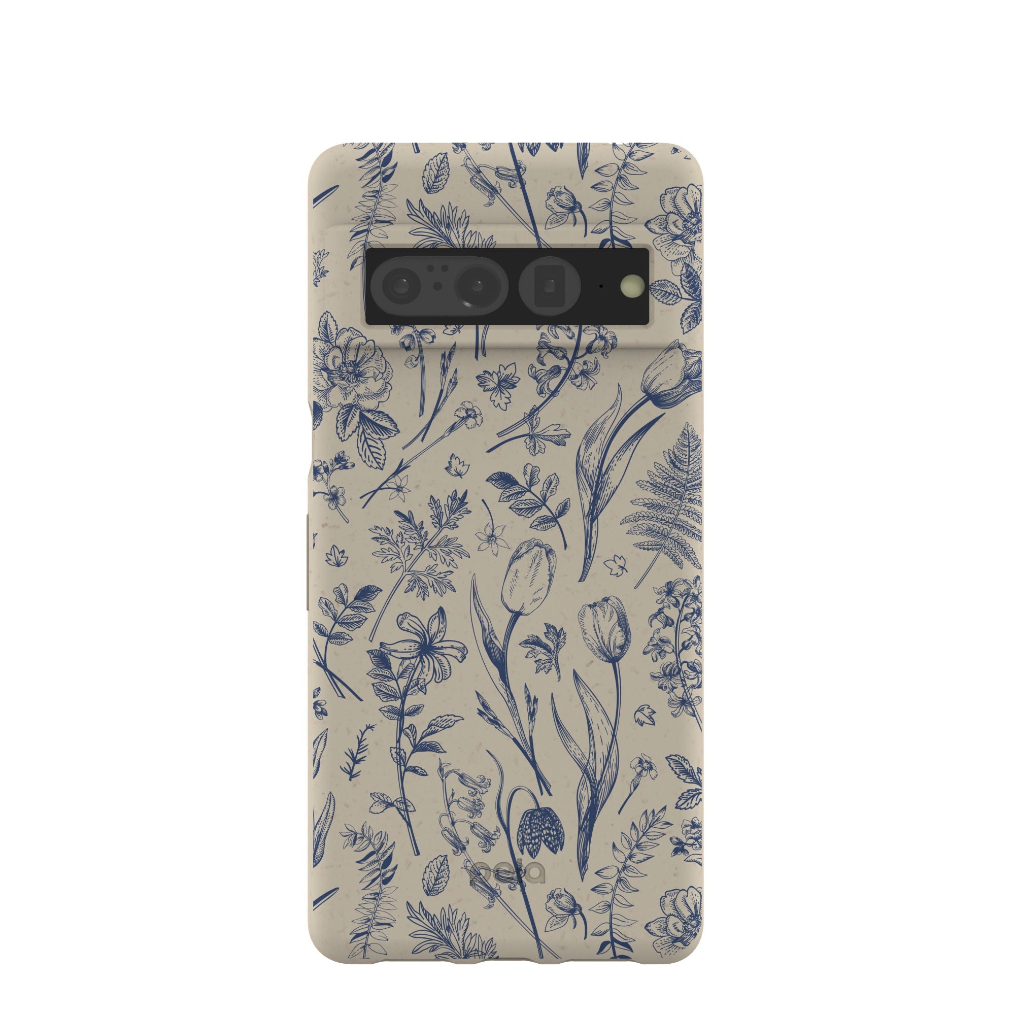 London Fog Indigo Bouquet Google Pixel 7 Pro Case Refurbished - Pela Case refurbished available on Cerqular