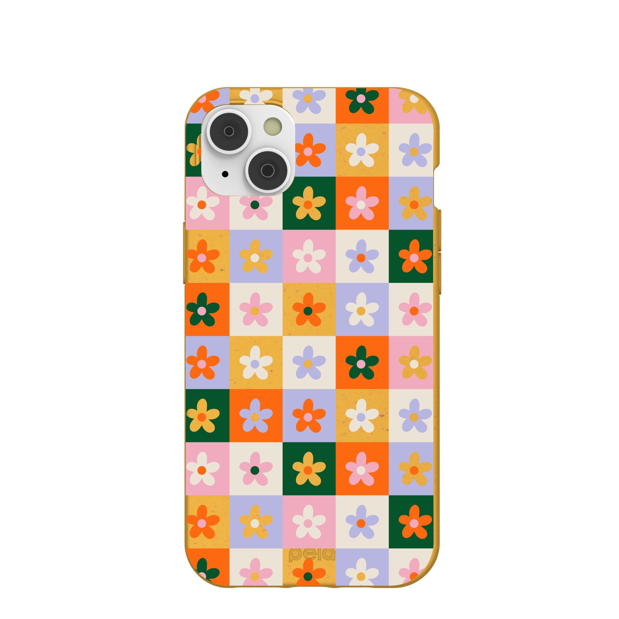 Honey Flower Tiles iPhone 14 Plus Case Refurbished - Pela Case refurbished available on Cerqular