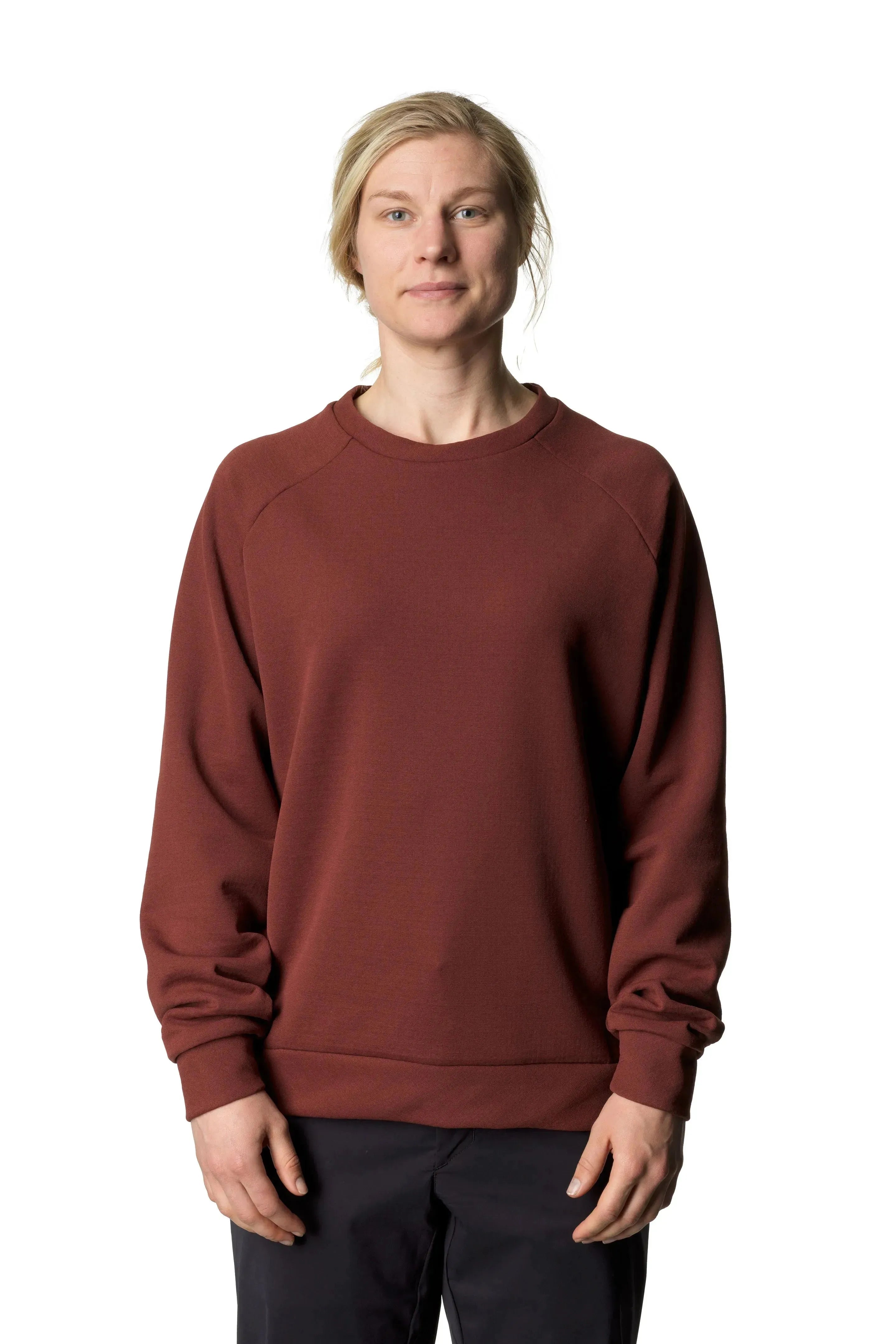 W's Mono Air Crew | Color: Terra Red | Size: XL Refurbished - Houdini Sportswear refurbished available on Cerqular