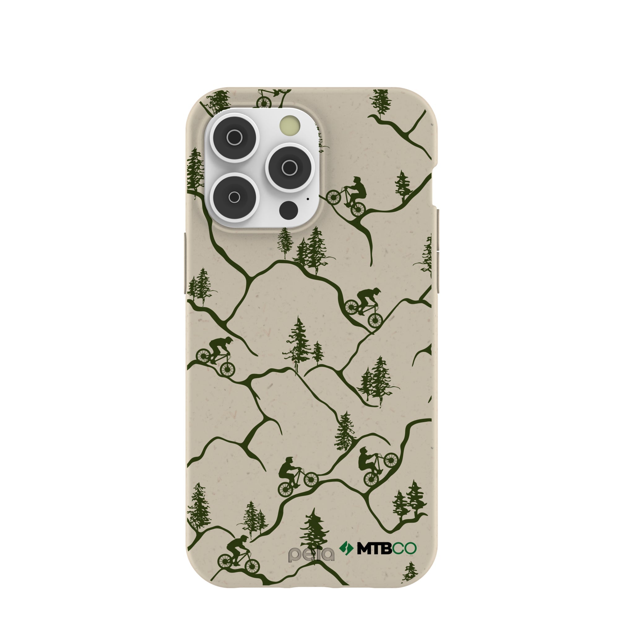 London Fog Bike Trek MTBCO iPhone 14 Pro Max Case Refurbished - Pela Case refurbished available on Cerqular