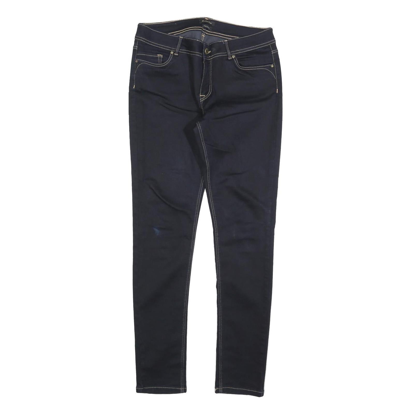 MASSIMO DUTTI Womens Jeans Blue Slim Skinny Denim Medium W30 L30 Stylish Zip Refurbished - N/A refurbished available on Cerqular