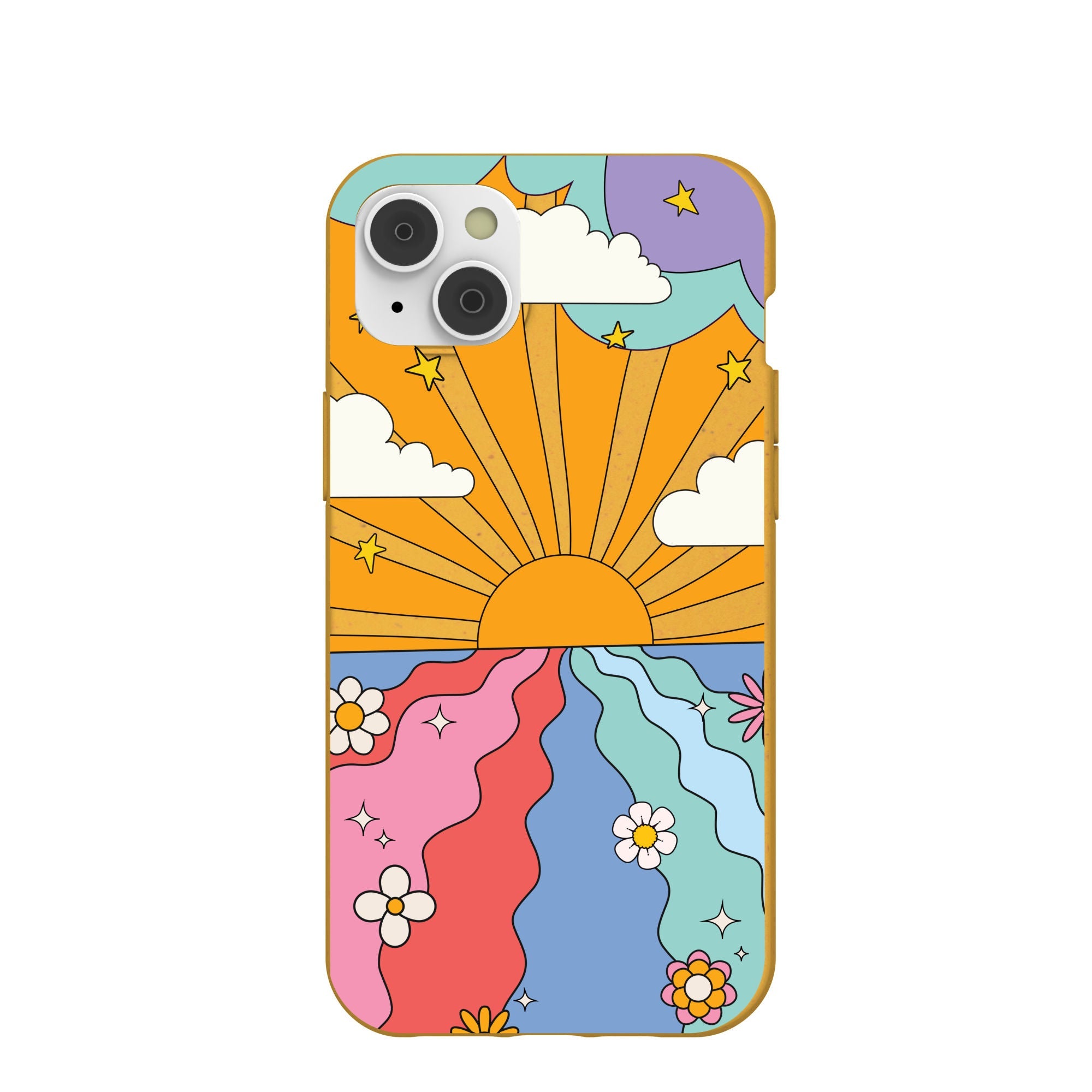 Honey Into the Sunset iPhone 14 Plus Case Refurbished - Pela Case refurbished available on Cerqular