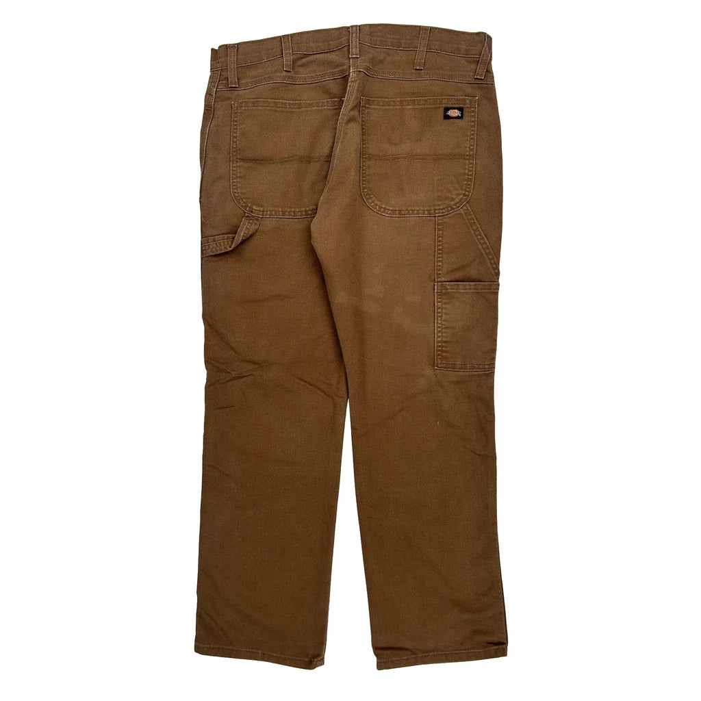 Buy Dickies Carpenter Trousers - 36W 30L Brown Cotton Blend Refurbished - $44.21 Dickies Carpenter Trousers - 36W 30L Brown Cotton Blend Refurbished - Thrifted (note: this is a term often used to describe second- refurbished available on Cerqular