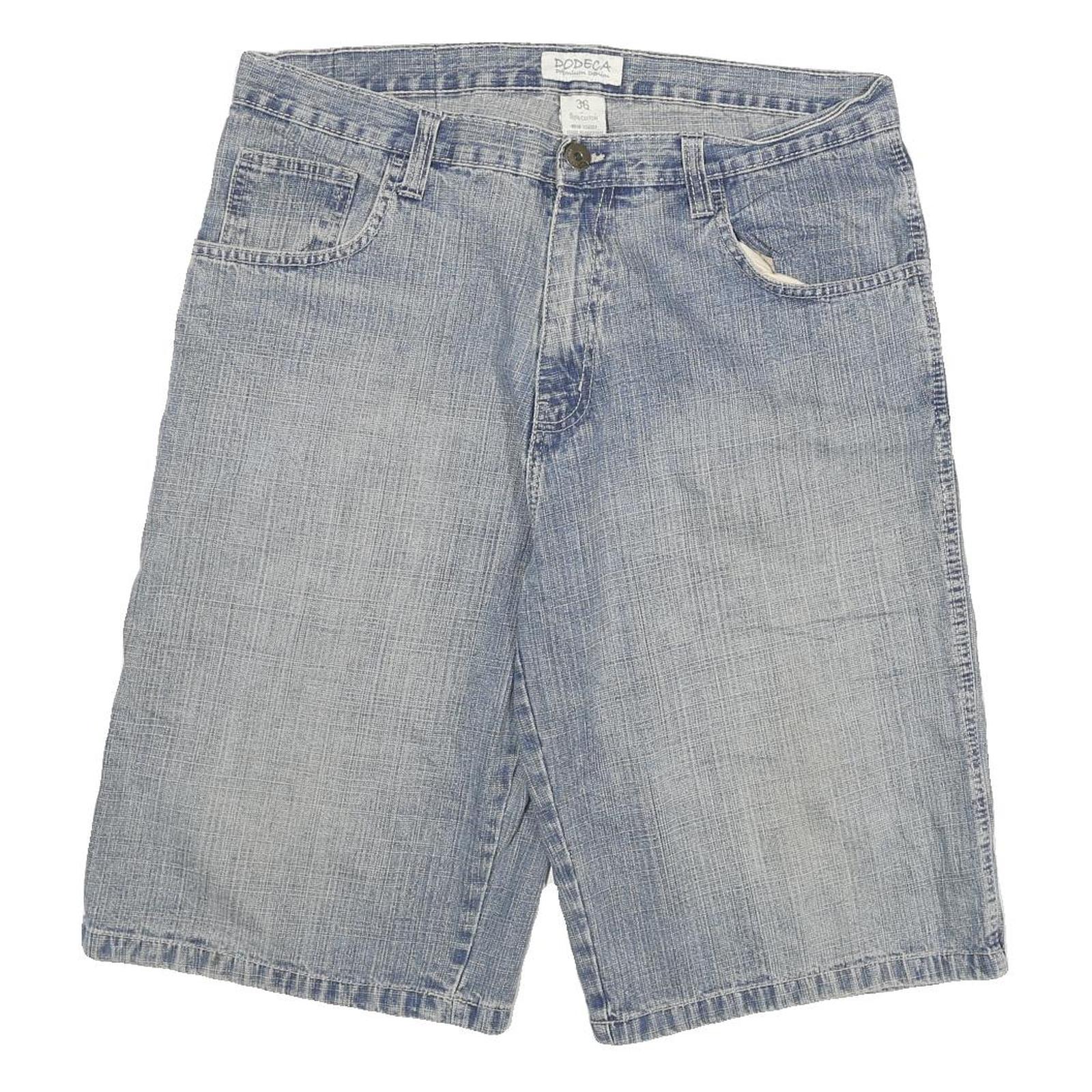 DODECA Mens Denim Blue Casual Shorts 2XL W36 Cotton Blend Relaxed Fit Refurbished - N/A refurbished available on Cerqular