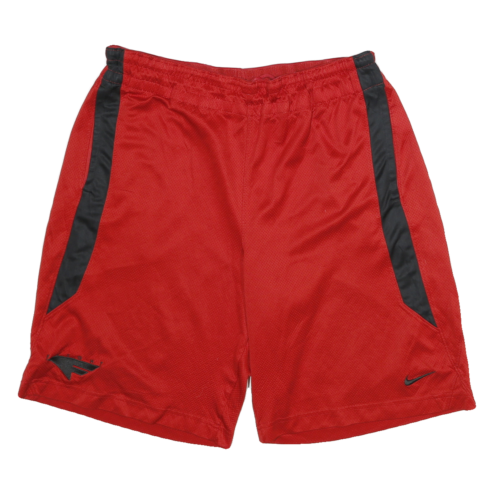 NIKE Mens Red & Black Casual Relaxed Fit Shorts L W32 Breathable Mesh Pockets Refurbished - N/A refurbished available on Cerqular